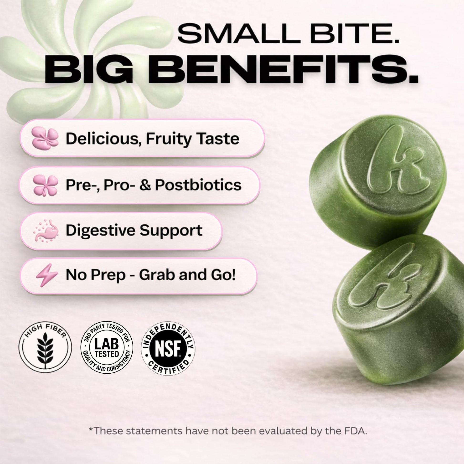 Kiala Nutrition Super Greens Gummies with 11x Organic Greens, Pre, Post & Probiotics, Antioxidants, Multivitamin, Fiber Supplement Supports Gut Health & Digestion, Dairy Free, Vegetarian, 60 Count - OzHealthStandard