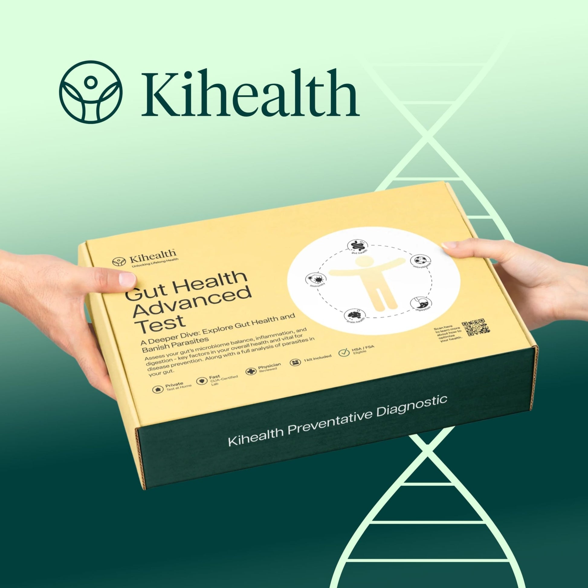 KiHealth – Gut Health Advanced Test – Comprehensive Stool Test for Microbiome, Digestion, & Inflammation – at-Home Kit - OzHealthStandard