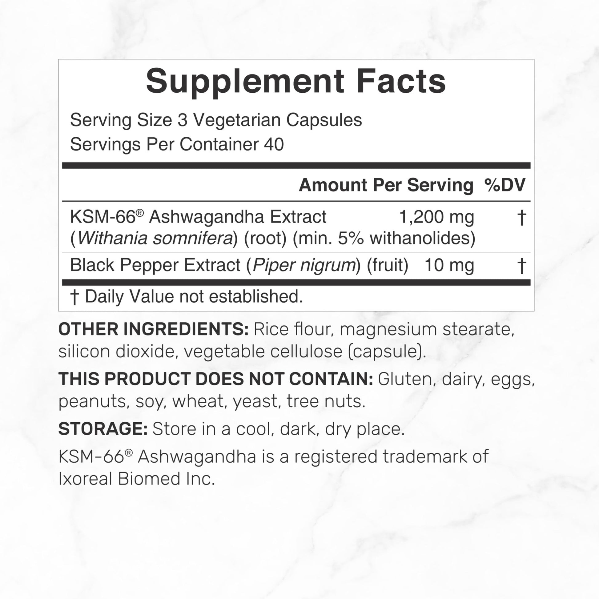 KSM 66 Ashwagandha 1,200mg with Black Pepper, 120 Veggie Capsules – Extra Strength Root Extract – High Absorption – Adaptogenic Supplements for Relaxation, Energy, & Brain Health – Non-GMO - OzHealthStandard