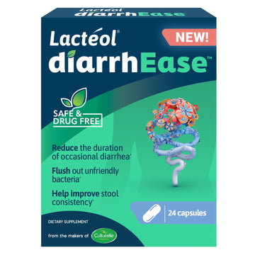 Lactéol diarrhEase- a Safe, Drug Free and clinically Tested postbiotic Strain That Helps soothes Occasional Digestive Upset and Shortens The Duration of Occasional Diarrhea, 24 Count - OzHealthStandard
