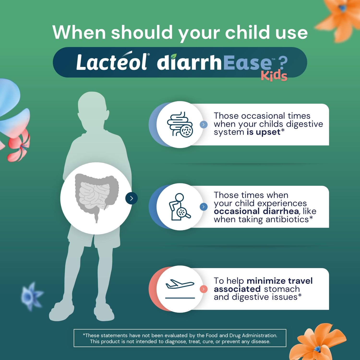 Lactéol diarrhEase Kids - a Safe, Drug Free and clinically Tested postbiotic Strain That Shortens The Duration of Occasional Diarrhea- Works Naturally with Your Child’s Body, 10 Count - OzHealthStandard