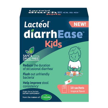 Lactéol diarrhEase Kids - a Safe, Drug Free and clinically Tested postbiotic Strain That Shortens The Duration of Occasional Diarrhea- Works Naturally with Your Child’s Body, 10 Count - OzHealthStandard