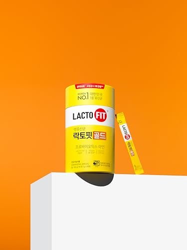 LACTO-FIT Chongkundang Healthcare Gold Probiotic 50 Pack Powder Sticks – Multi Strain Daily Probiotics with Prebiotics and Postbiotics for Digestive Balance and Everyday Wellness - OzHealthStandard