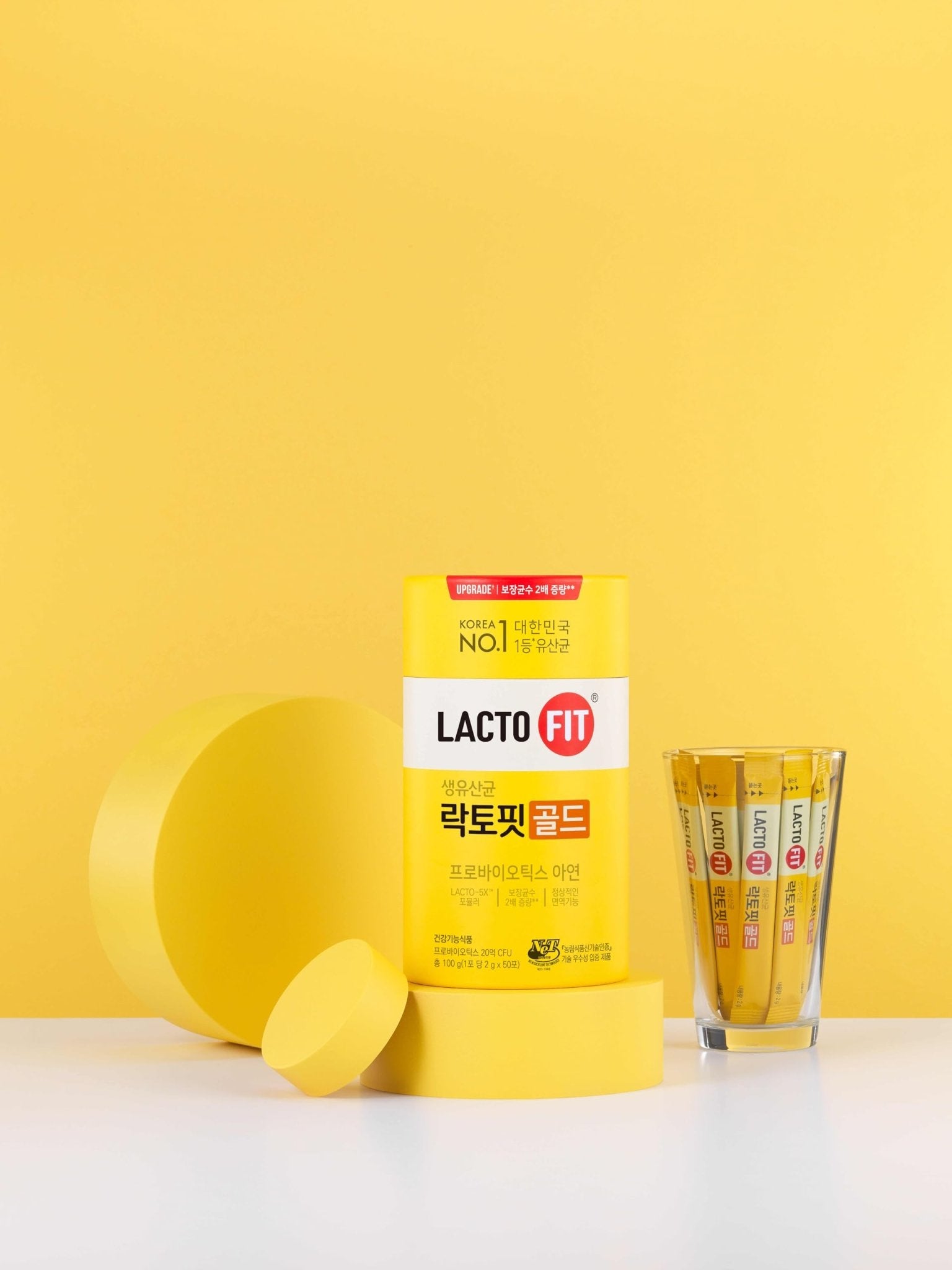 LACTO-FIT Chongkundang Healthcare Gold Probiotic 50 Pack Powder Sticks – Multi Strain Daily Probiotics with Prebiotics and Postbiotics for Digestive Balance and Everyday Wellness - OzHealthStandard