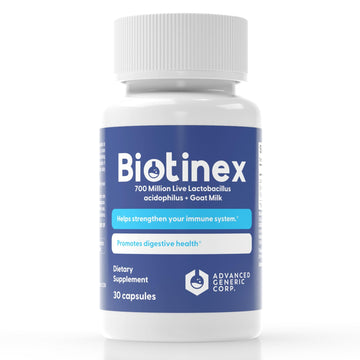 Lactobacillus Acidophilus Probiotic - 700 Million Live with Low-Fat Goat Milk per Capsules - Digestive & Gut Health - Supports Constipation, Diarrhea, Gas & Bloating - Probiotic for Women & Men - OzHealthStandard