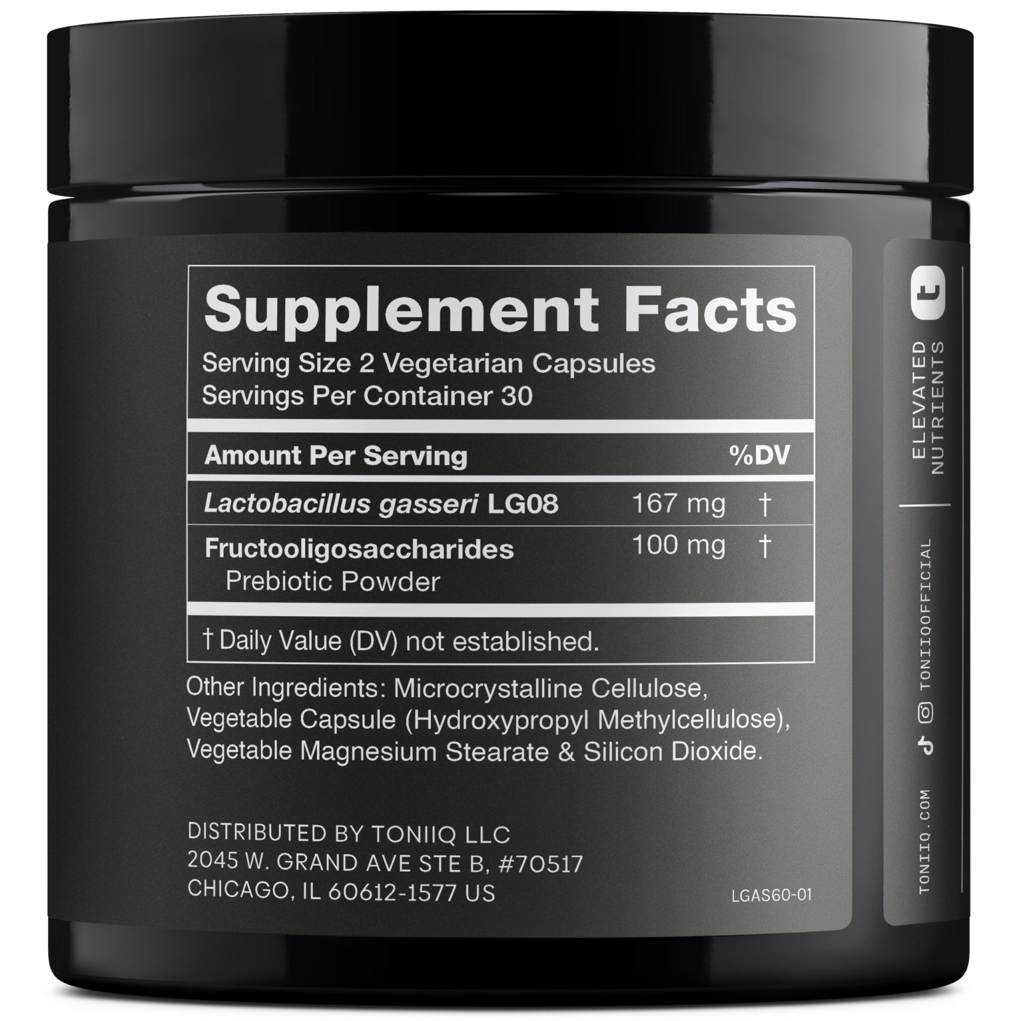 Lactobacillus Gasseri - Ultra High Strength 50 Billion CFU - Delayed Release Capsules - Made with Prebiotic Inulin Fiber - Supports Digestive Health & Gut Flora - Third-Party Lab Tested - 60 Capsules - OzHealthStandard