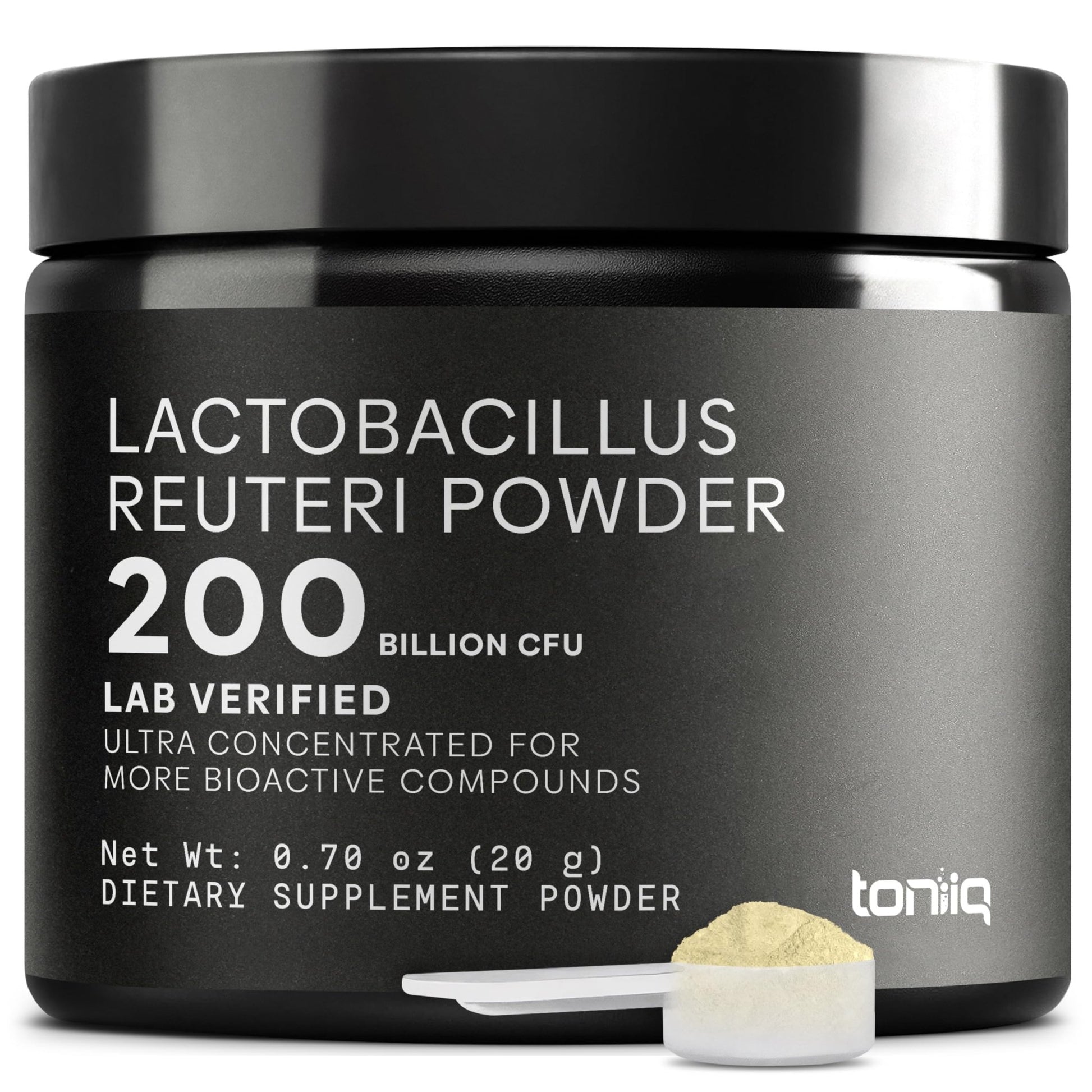 Lactobacillus Reuteri Powder – Ultra High Strength 200 Billion CFU Probiotic L Reuteri Supplement and Yogurt Starter – Third Party Tested Pure Single-Strain– Shelf-Stable – 20g - OzHealthStandard