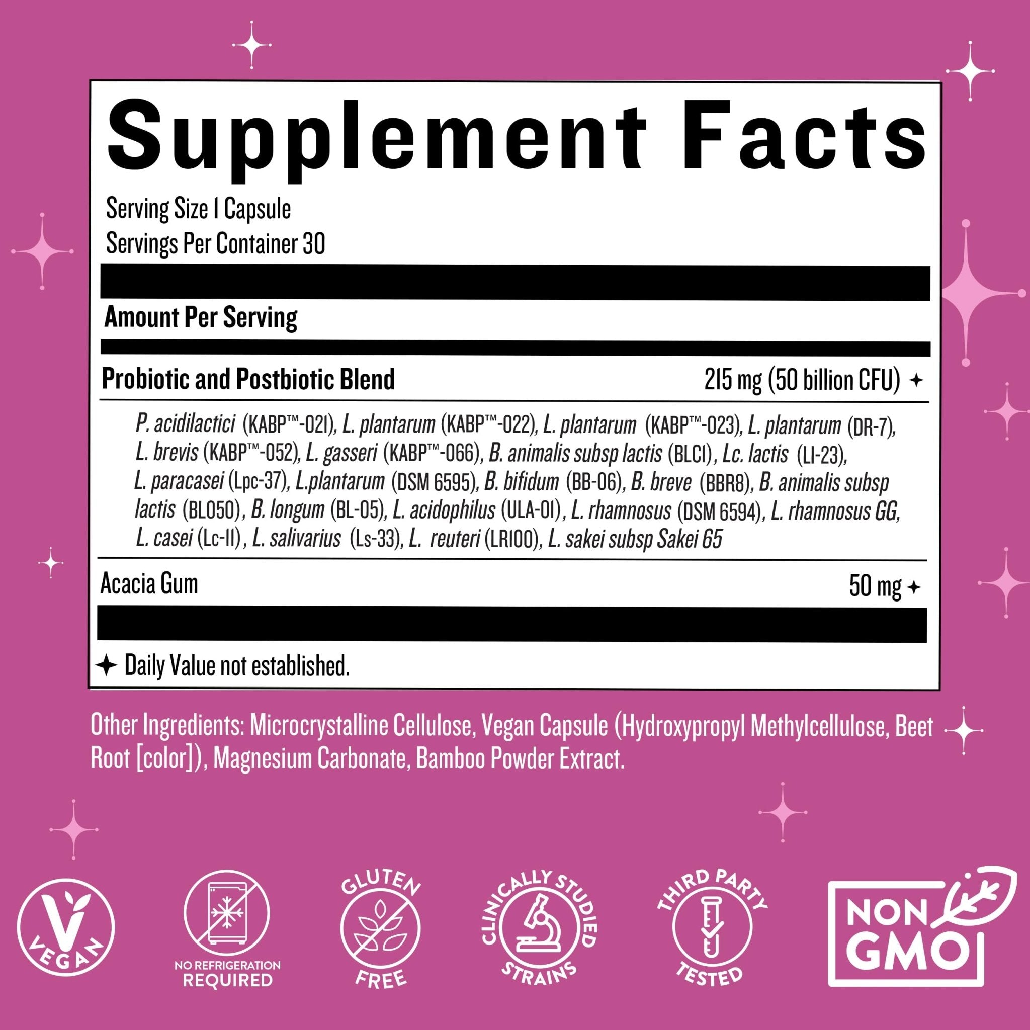 Legendairy Milk Hot Girl Ish™ - Daily Probiotics for Women with 50 Billion CFU - Women's Probiotic Supplement with 20 Probiotic Strains, Prebiotics & Postbiotic for Digestive, Gut & Immune Health - OzHealthStandard