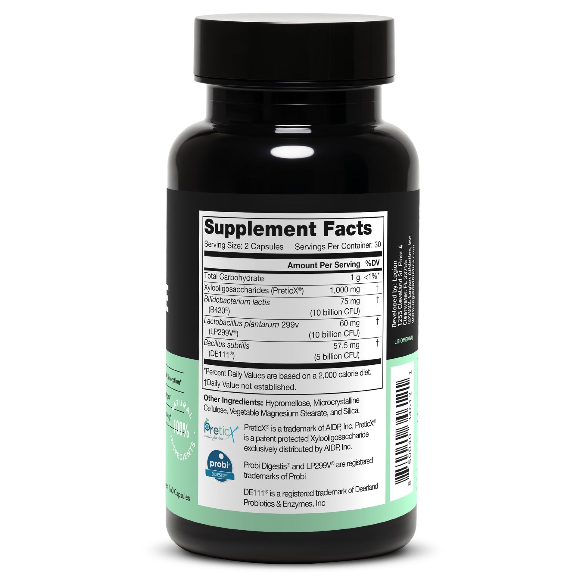 LEGION Biome Probiotic - Natural Probiotics Gut Health Supplement for Women & Men - Probiotic Nutritional Supplements Help Reduce Bloating, Cramping & Gas - Colon Health Probiotic Pills, 30 Servings - OzHealthStandard