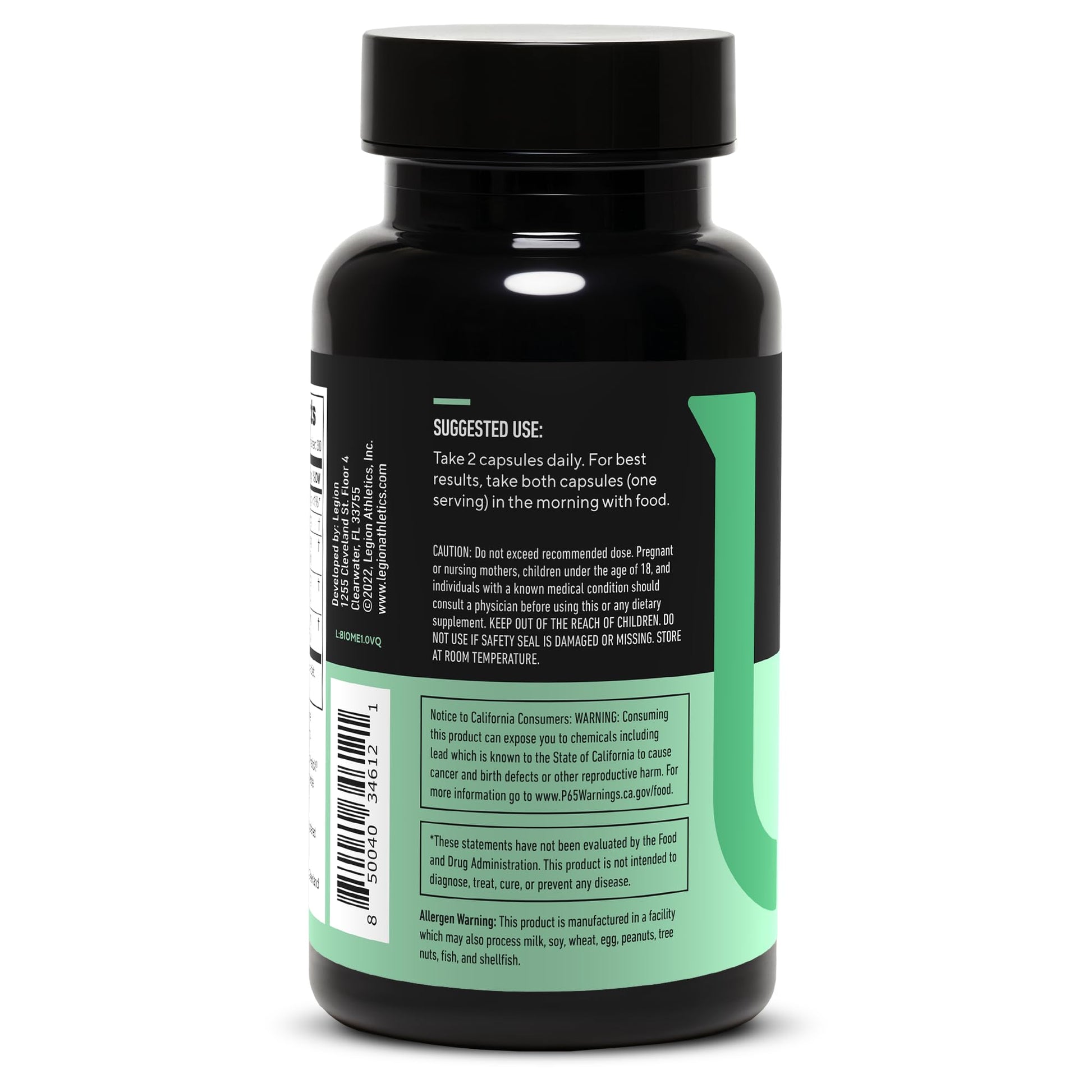 LEGION Biome Probiotic - Natural Probiotics Gut Health Supplement for Women & Men - Probiotic Nutritional Supplements Help Reduce Bloating, Cramping & Gas - Colon Health Probiotic Pills, 30 Servings - OzHealthStandard