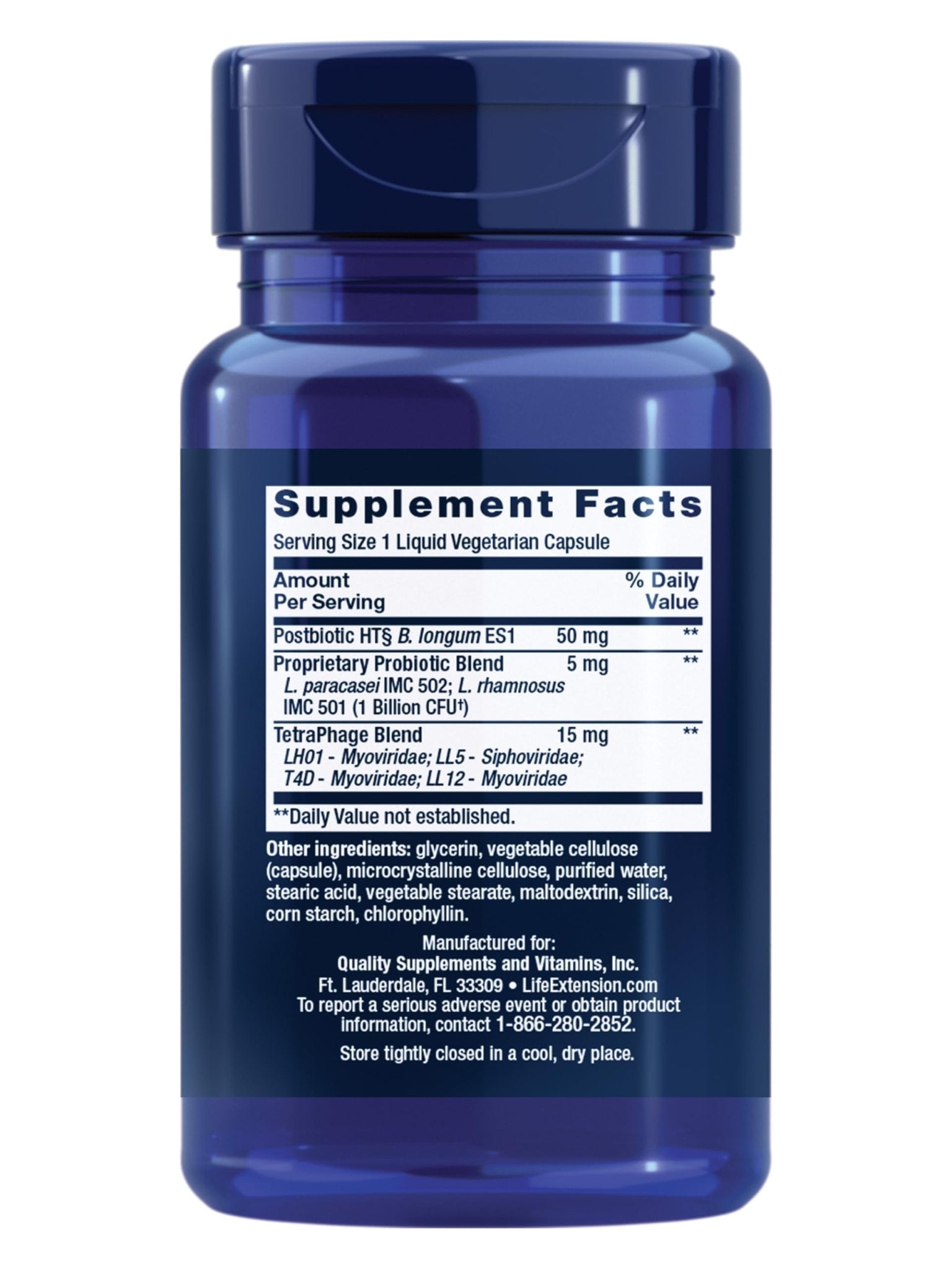 Life Extension FLORASSIST® Probiotic GI with Phage Technology, Digestive Health Supplement, microbiome Balance, Gut Health, Gluten Free, Vegetarian, 30 Capsules - OzHealthStandard