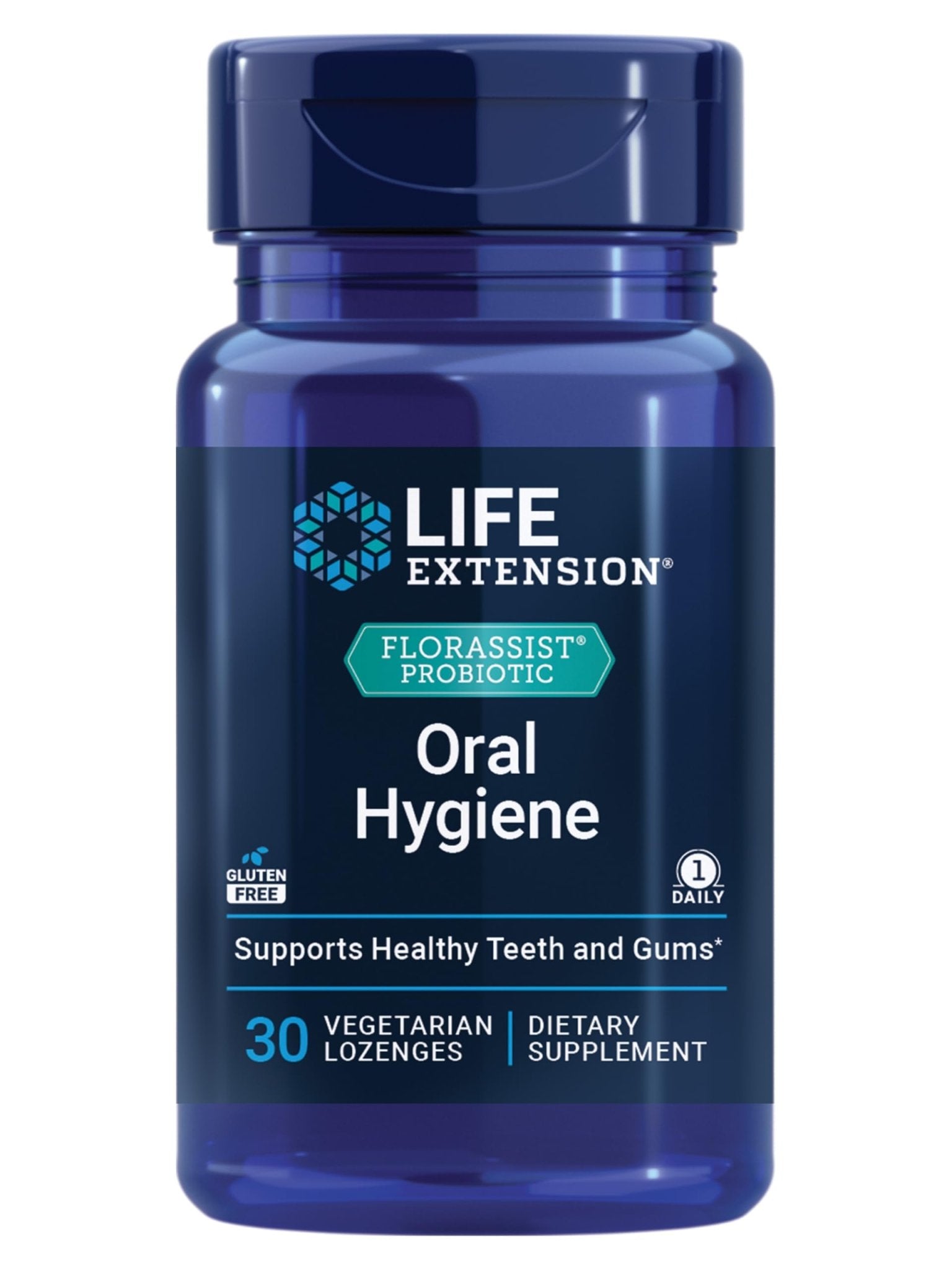 Life Extension FLORASSIST® Probiotic Oral Hygiene, Oral probiotic for Teeth and Gums, pH Levels, Dental Hygiene, Immune Support, BLIS M18™, Once Daily, Gluten Free, Vegetarian, 30 lozenges - OzHealthStandard