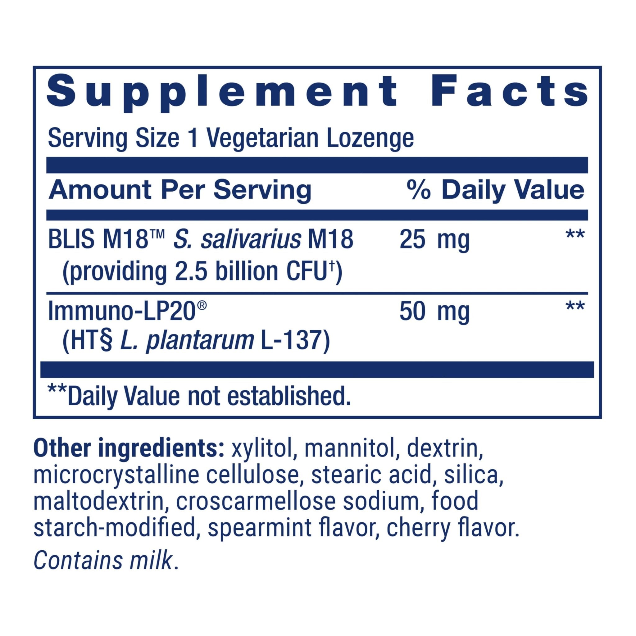 Life Extension FLORASSIST® Probiotic Oral Hygiene, Oral probiotic for Teeth and Gums, pH Levels, Dental Hygiene, Immune Support, BLIS M18™, Once Daily, Gluten Free, Vegetarian, 30 lozenges - OzHealthStandard