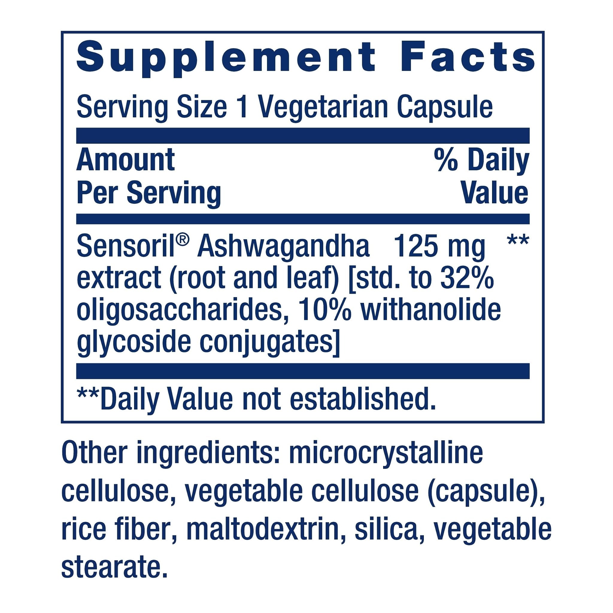 Life Extension Optimized Ashwagandha - Stress Management Supplement for a Healthy Stress Response, Focus, Memory, Stress Relief - Vegetarian, Gluten-Free, Non-GMO, 60 Capsules - OzHealthStandard