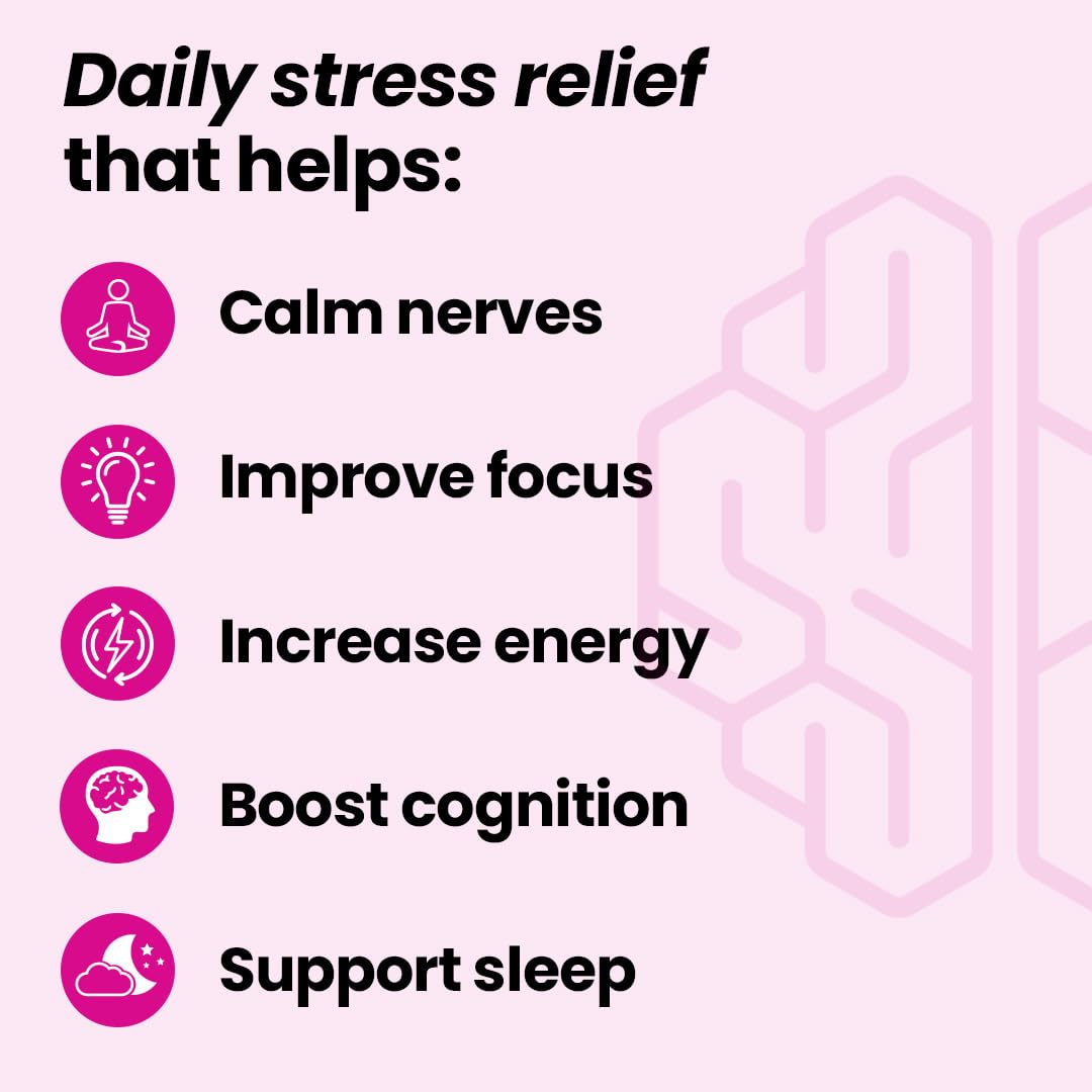 LifeSeasons NeuroQ Calm Focus Capsules - Stress Relief Supplement - Supports Mental Function & Relaxation - Sensoril Ashwagandha, Magnesium, GABA, L-Theanine, Andean Cocoa & Kava Kava - 60 Capsules - OzHealthStandard