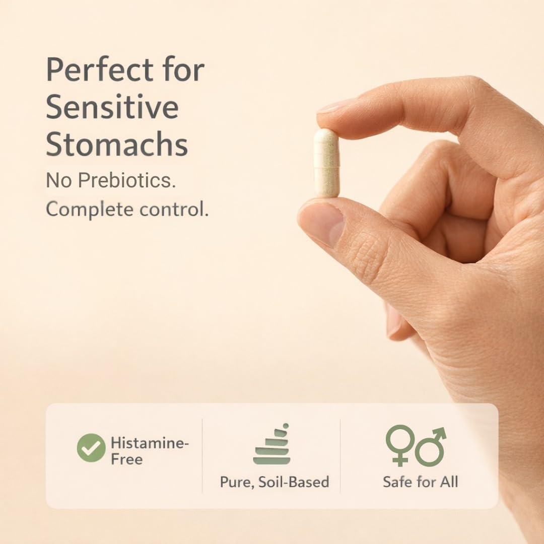 Lifted Naturals Spore Based Probiotic Probiotics - SBO Mood Boost - Spore/Soil-Based - Digestion & Natural Mood Support - Histamine-Free - 60 Day Supply, Non-GMO, Dairy-Free, Gluten-Free, Vegan - OzHealthStandard