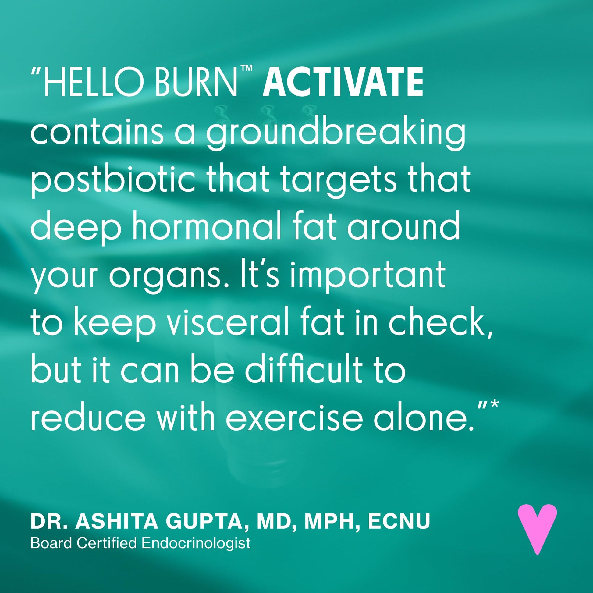 Love Wellness Hello Burn Activate | Support Visceral Fat Burn with HT BPL1 Postbiotic | Supports Healthy Waist Circumference, Longevity and Metabolic Wellness | 30 Count - OzHealthStandard