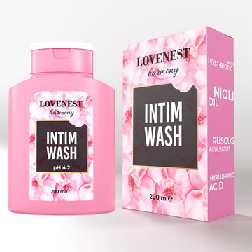 Lovenest Intimate Wash for Women – pH Balanced, Odor Control, Postbiotic Formula – Hypoallergenic, Paraben-Free, Derma-Tested Feminine Hygiene Wash 200 mL by Marqueens Beauty - OzHealthStandard