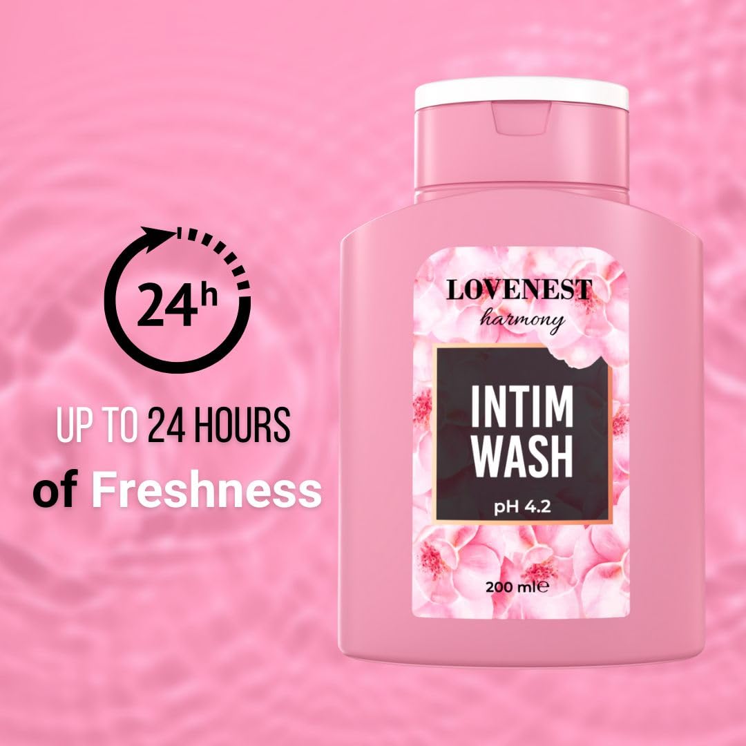 Lovenest Intimate Wash for Women – pH Balanced, Odor Control, Postbiotic Formula – Hypoallergenic, Paraben-Free, Derma-Tested Feminine Hygiene Wash 200 mL by Marqueens Beauty - OzHealthStandard