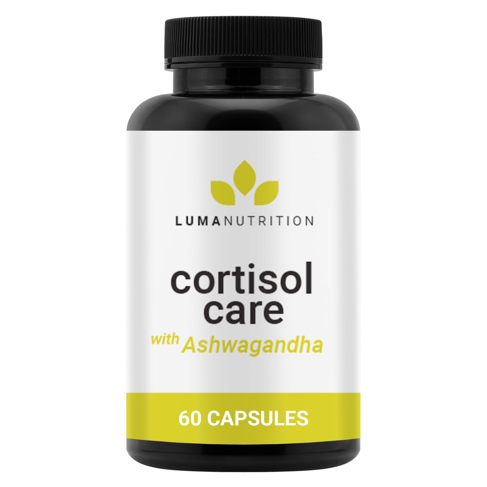 Luma Nutrition Cortisol Reducer and Manager - Ashwagandha + L-Theanine - Cortisol Supplements for Women and Men - Stress Relief, Restful Sleep, Detox, Lower and Control - 60 Capsules - OzHealthStandard