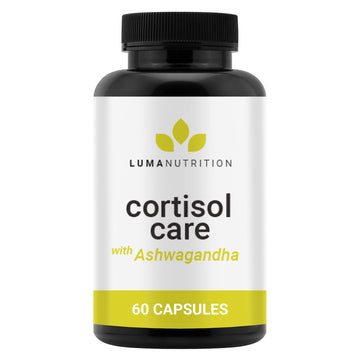 Luma Nutrition Cortisol Reducer and Manager - Ashwagandha + L-Theanine - Cortisol Supplements for Women and Men - Stress Relief, Restful Sleep, Detox, Lower and Control - 60 Capsules - OzHealthStandard