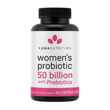 Luma Nutrition Probiotics for Women with Prebiotics - 50 Billion CFU - Formulated for Digestive, Immune & Feminine Support - 60 Capsules - OzHealthStandard
