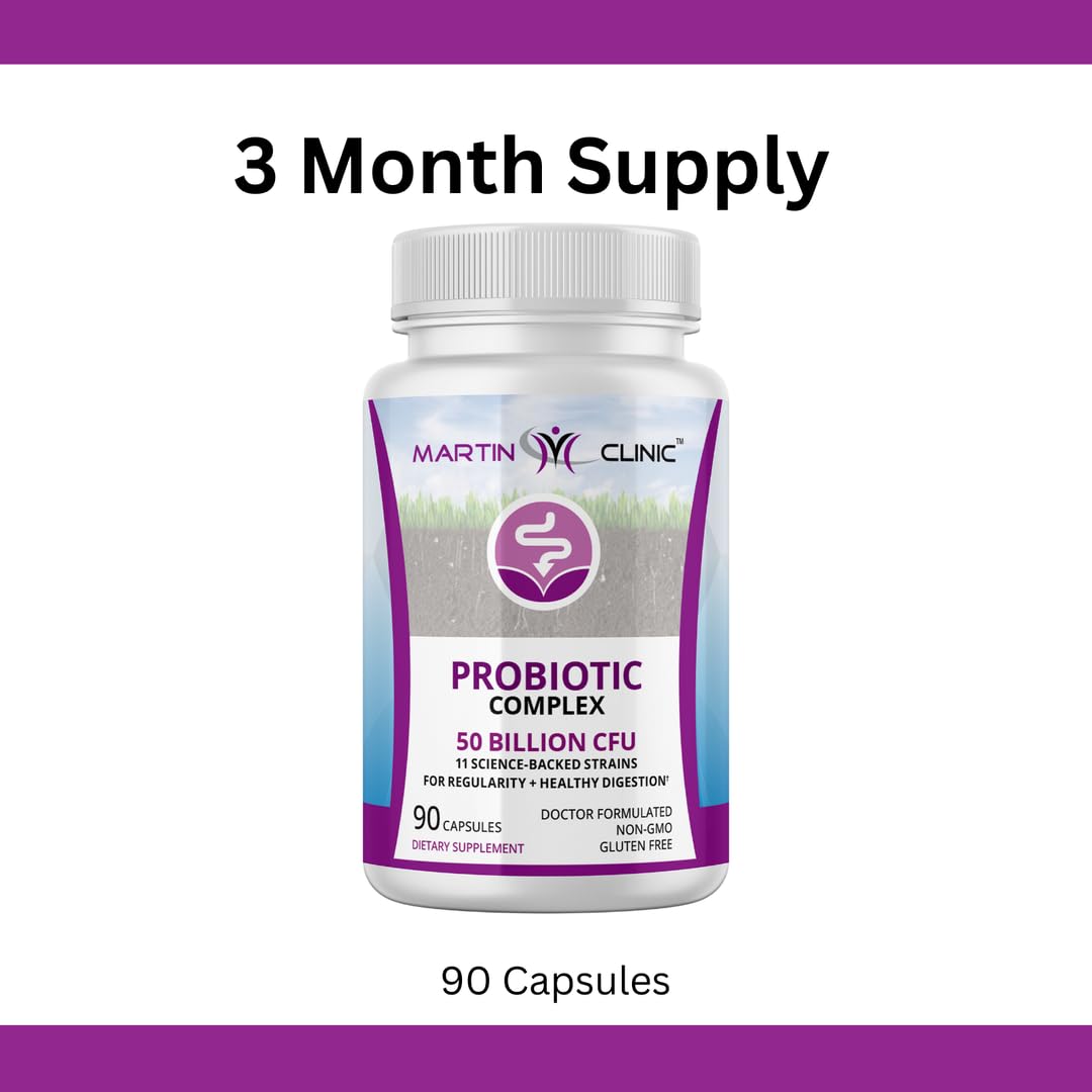 martin clinic Probiotic for Gut Health & Immune Support — Daily Digestive Balance, Bloating Relief & Better Nutrient Absorption — 60 Capsules - OzHealthStandard