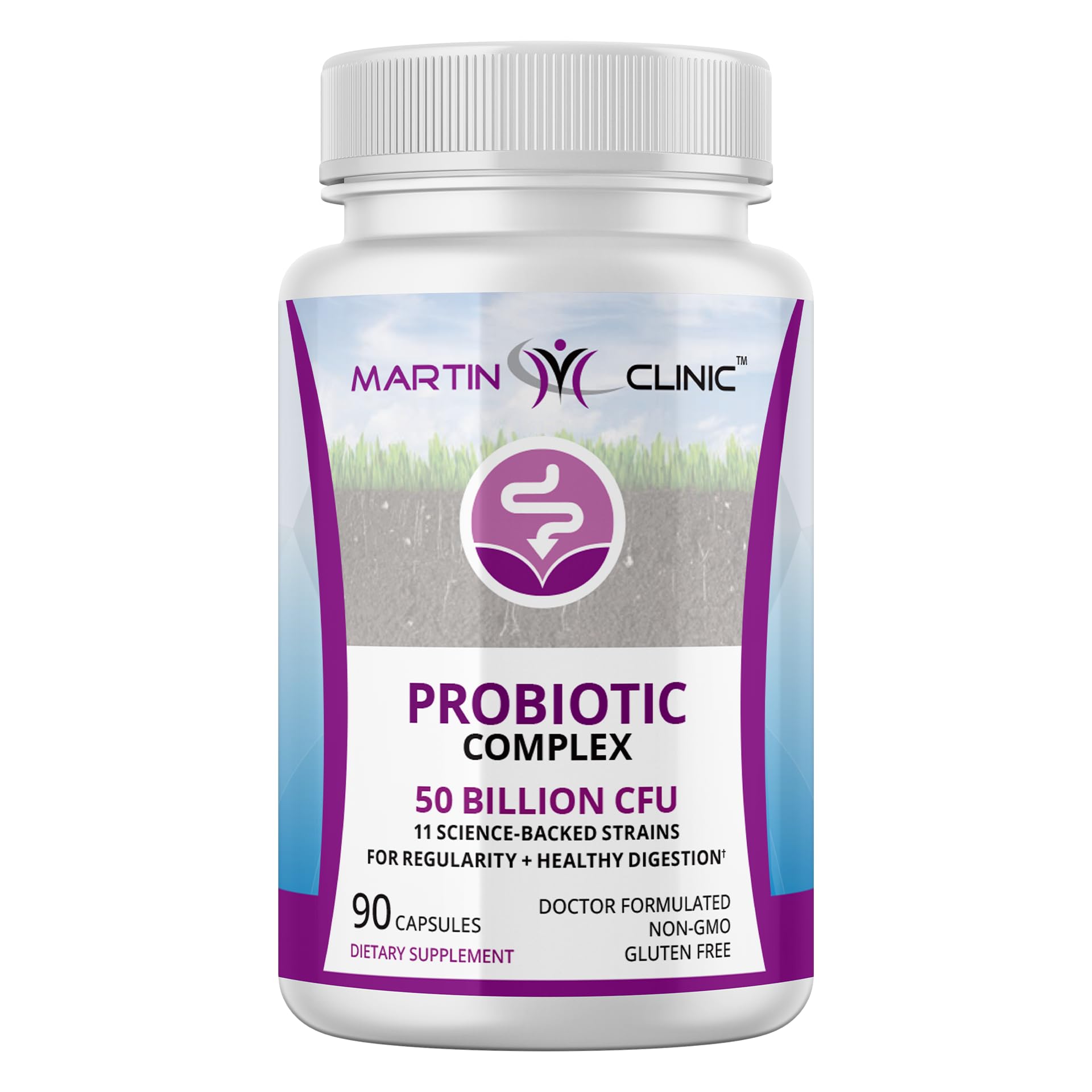 martin clinic Probiotic for Gut Health & Immune Support — Daily Digestive Balance, Bloating Relief & Better Nutrient Absorption — 60 Capsules - OzHealthStandard
