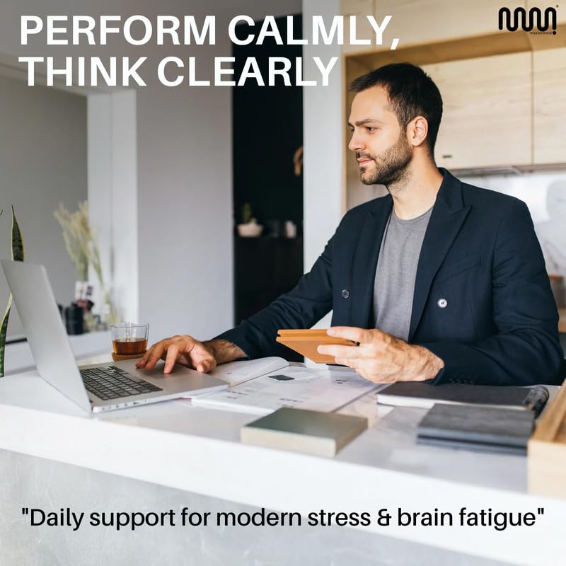 mastermedi Cortisol Supplements for Women and Men Support with Magnesium, Ashwagandha, Lion’s Mane & GABA – Adaptogenic Stress Relief & Mood Support – Non-GMO, No Fillers, Gluten-Free - OzHealthStandard