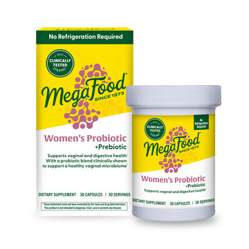 MegaFood Womens Probiotic + Prebiotic - Gluten-Free Prebiotics and Probiotics for Women, Supports Digestive Health & Regularity, Vaginal Probiotics - OzHealthStandard