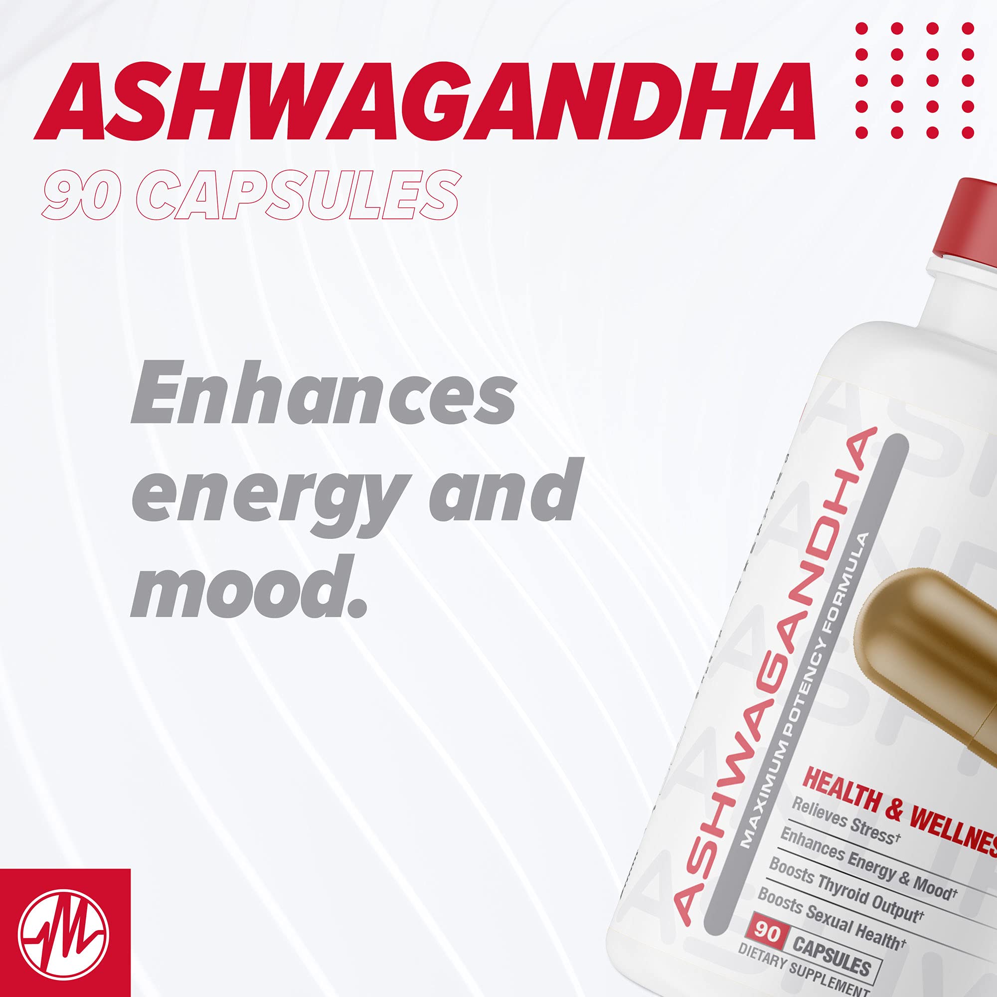 Metabolic Nutrition Ashwagandha 2200mg Made with Organic Ashwagandha Powder and Black Pepper Extract, 90 Vegan Capusles - OzHealthStandard