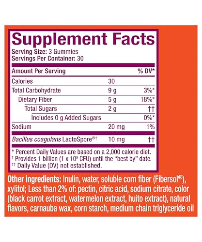 Metamucil Fiber Gummies for Adults with Probiotics for Bloating Relief, No Sugar Added Strawberry Kiwi BlackBerry Flavors, 5g Prebiotic - OzHealthStandard