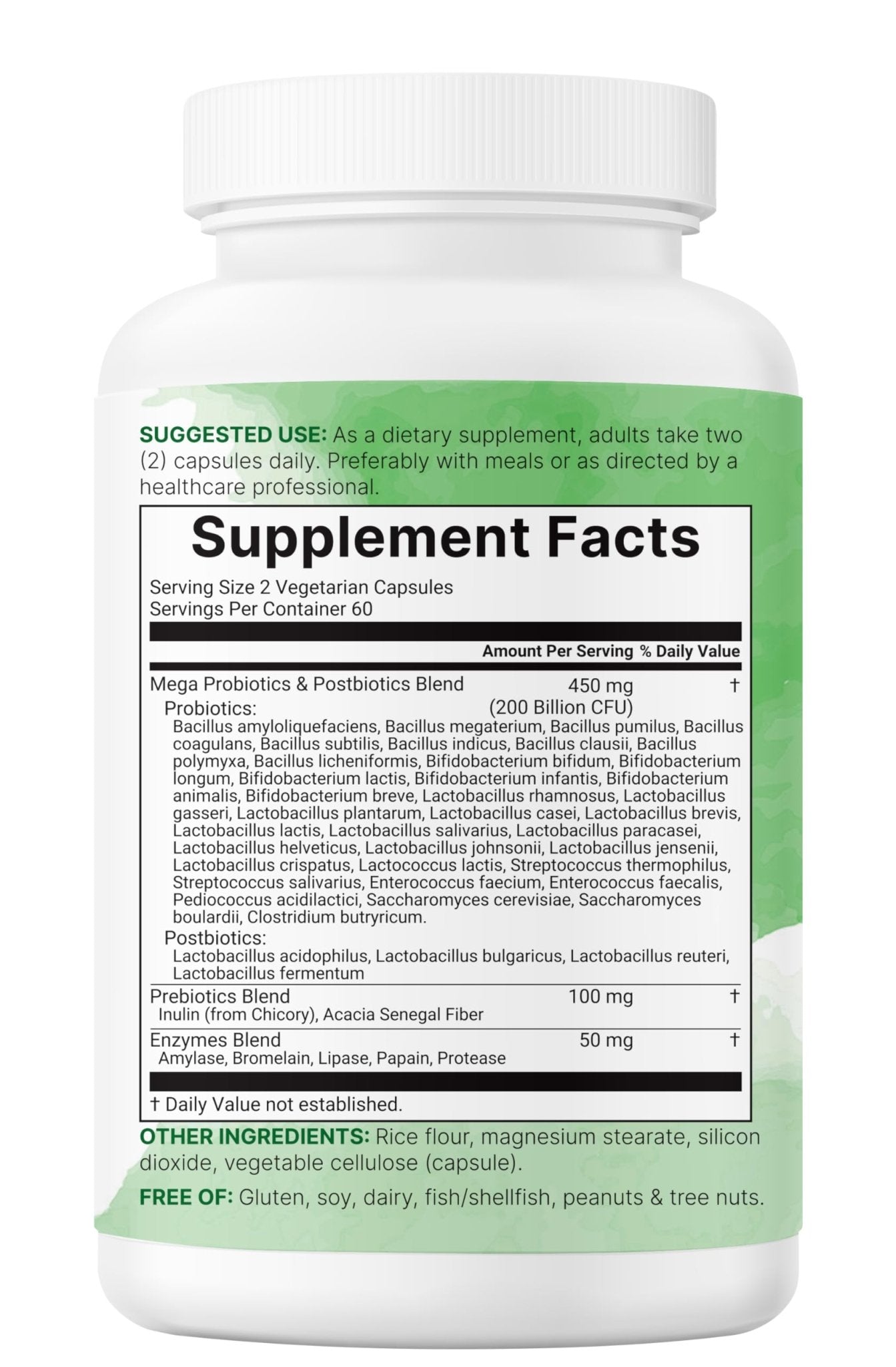 Micro Ingredients Probiotics 200 Billion CFU, 120 Veggie Capsules | Mega Probiotics for Men & Women | 40 Strains with Prebiotics, Postbiotics & Digestive Enzymes | Gut, Immune & Digestive Health - OzHealthStandard