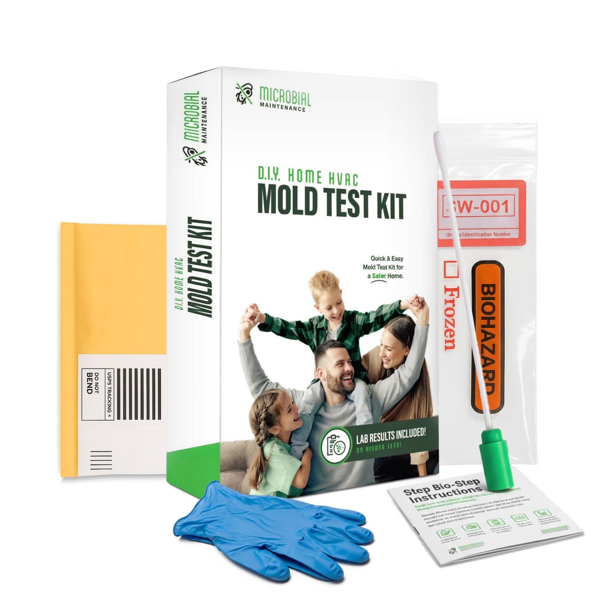 Microbial Mold Test Kit for Home - Indoor Air Quality and Surface Testing - Detects Black Mold, Mildew, and Fungi - Air and Surface Mold Detection Kit with Lab Analysis Included - OzHealthStandard