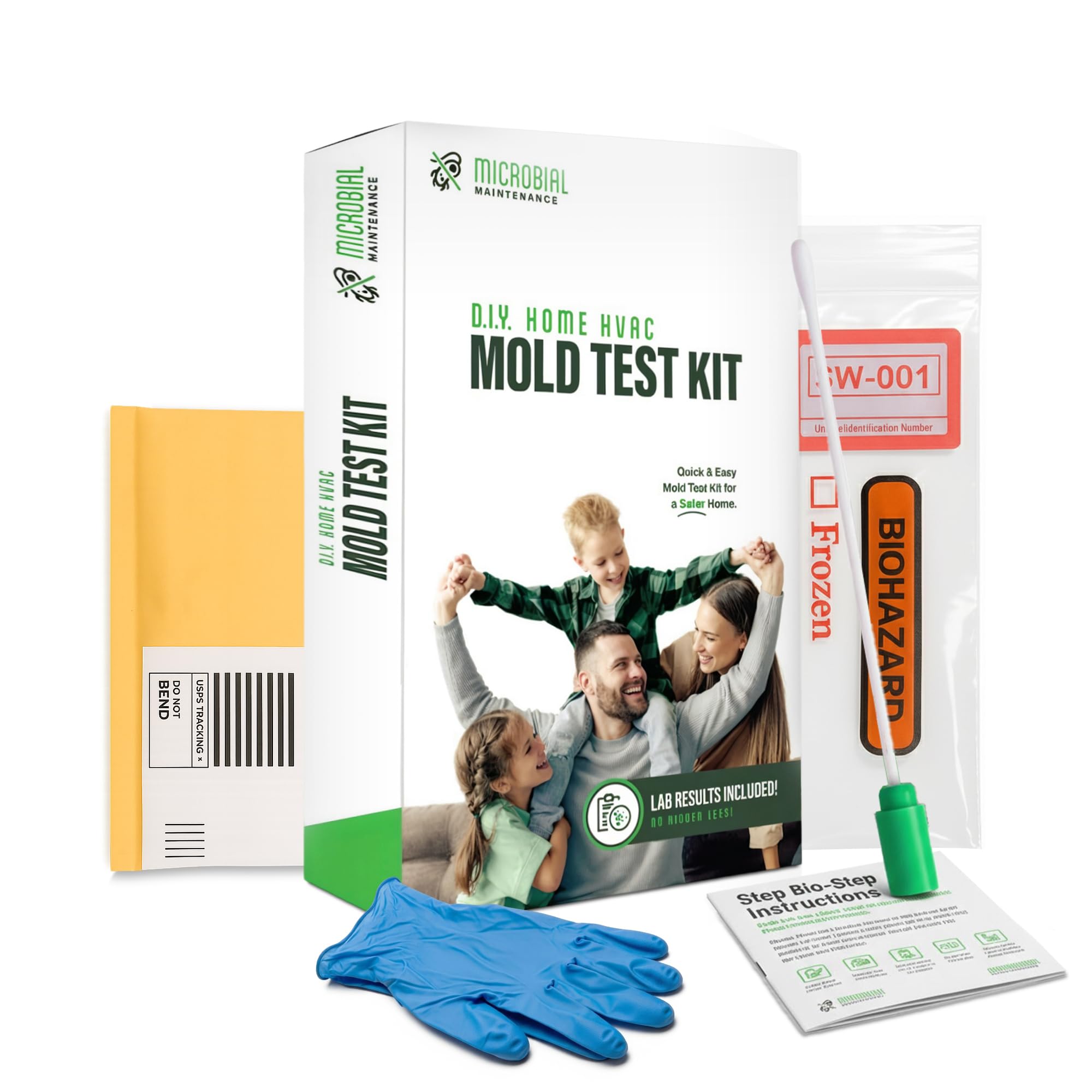 Microbial Mold Test Kit for Home - Indoor Air Quality and Surface Testing - Detects Black Mold, Mildew, and Fungi - Air and Surface Mold Detection Kit with Lab Analysis Included - OzHealthStandard