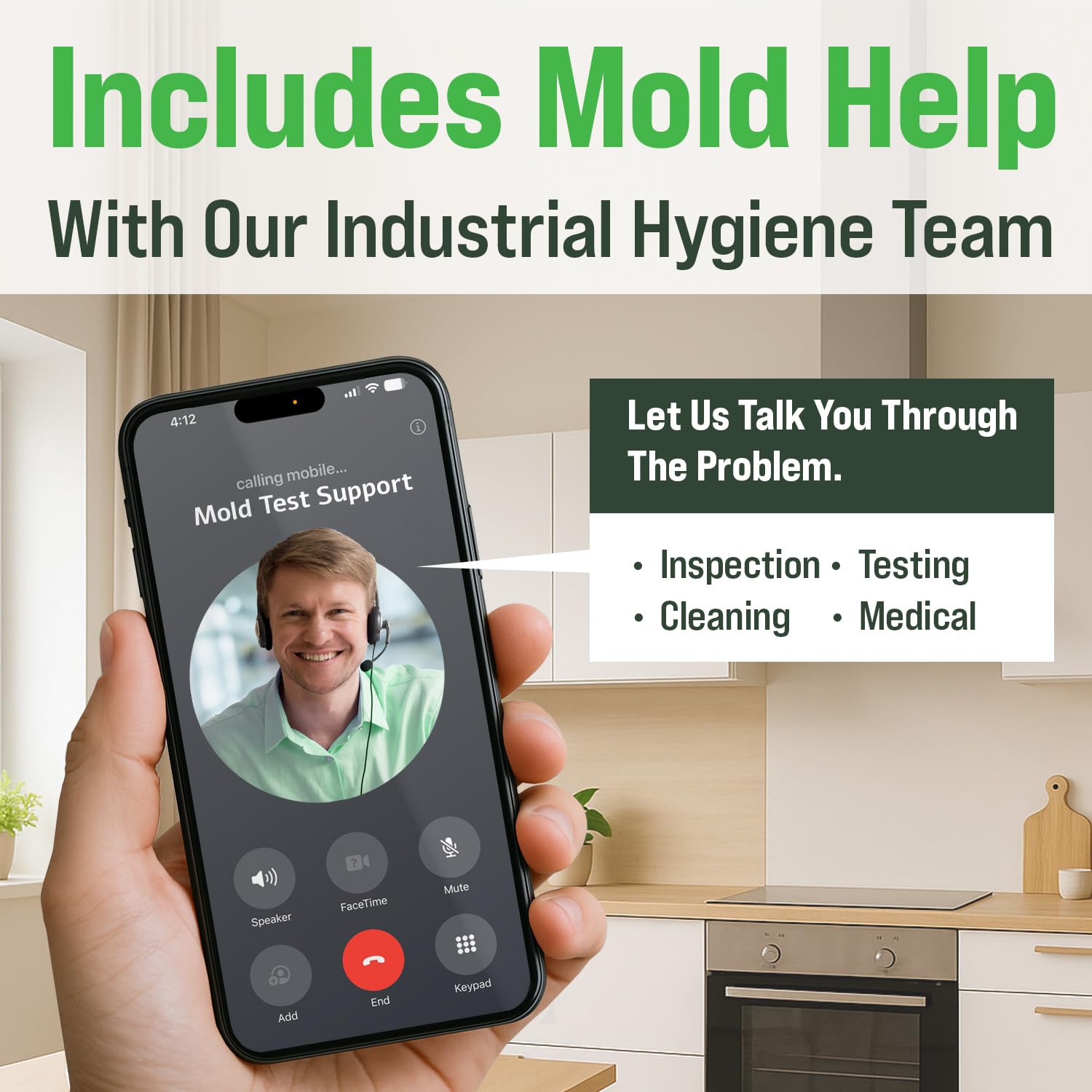 Microbial Mold Test Kit for Home - Indoor Air Quality and Surface Testing - Detects Black Mold, Mildew, and Fungi - Air and Surface Mold Detection Kit with Lab Analysis Included - OzHealthStandard
