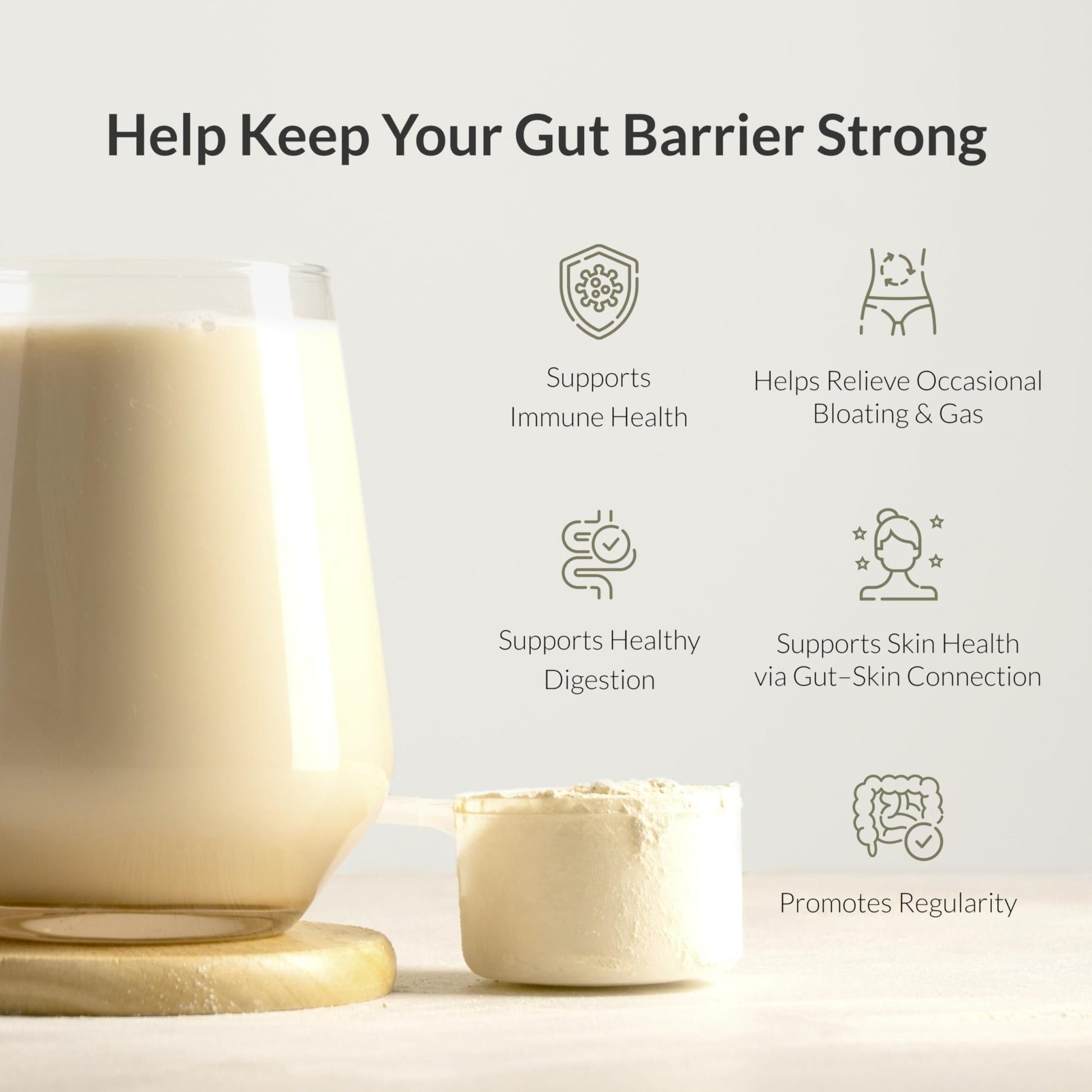 Microbiome Breakthrough™ Gut Support Powder – Vegetarian Vanilla – With Probiotics, Prebiotics, and IgY Max® – Source of L-Glutamine – Supports Digestive Comfort, Gas & Bloating Relief 30 Servings* - OzHealthStandard