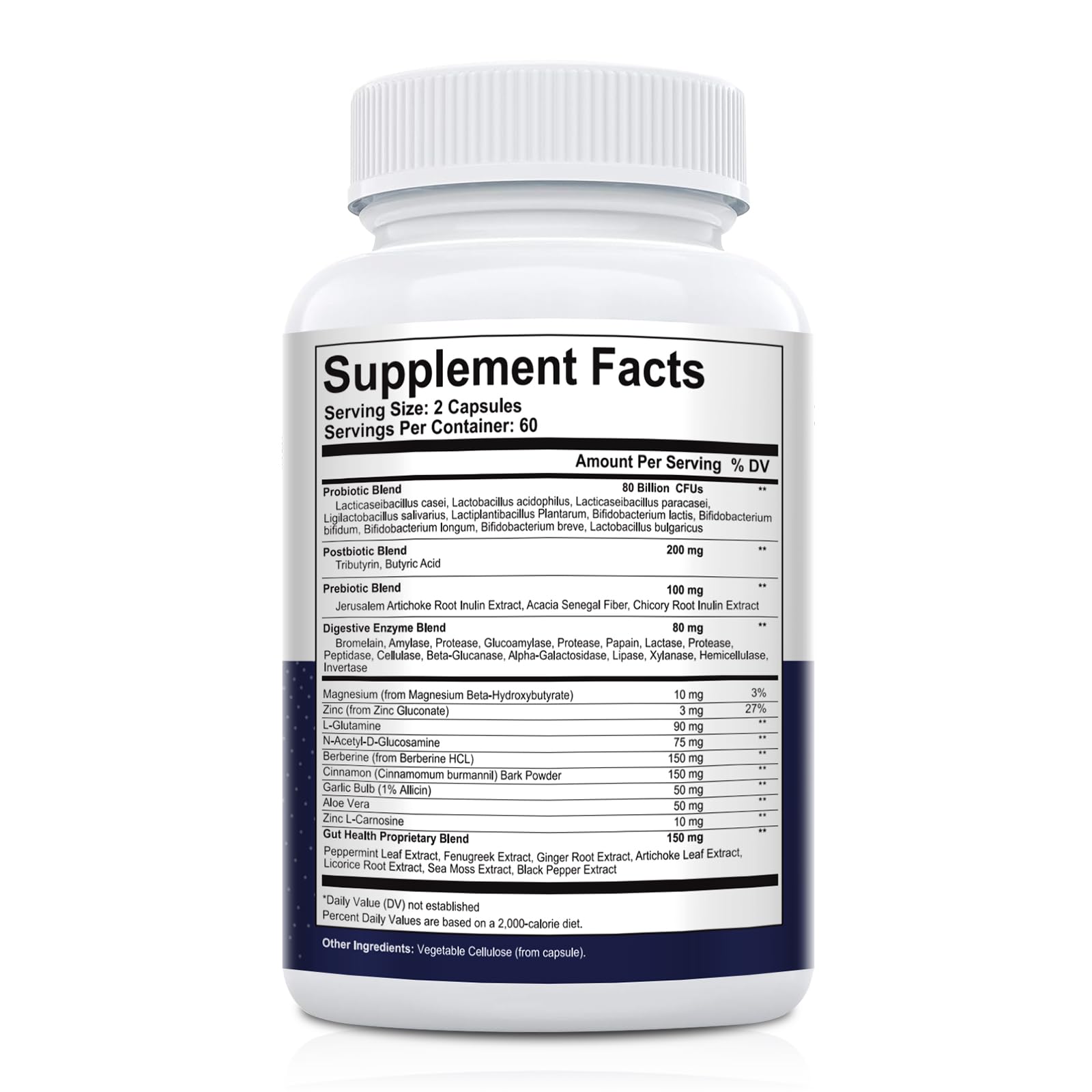 Migcopat Probiotic Prebiotic, Postbiotic & Digestive Enzymes for Digestive Health, 80 Billion CFU Probiotics Complete Gut Support with Berberine, Cinnamon, L-Glutamine - OzHealthStandard