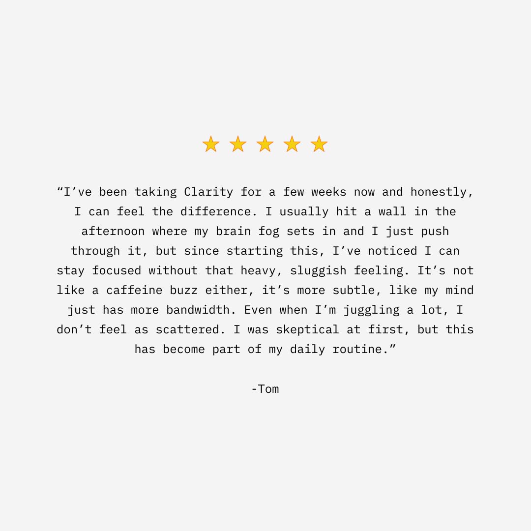 Mikra Clarity Nootropic Focus Drink Mix - Daily Cognitive & Calm Support Formula with Citicoline, Lion’s Mane & L-Theanine - Calm Drink Mix & Focus Aid for Energy and Clarity - 14 Single-Serve Sachets - OzHealthStandard