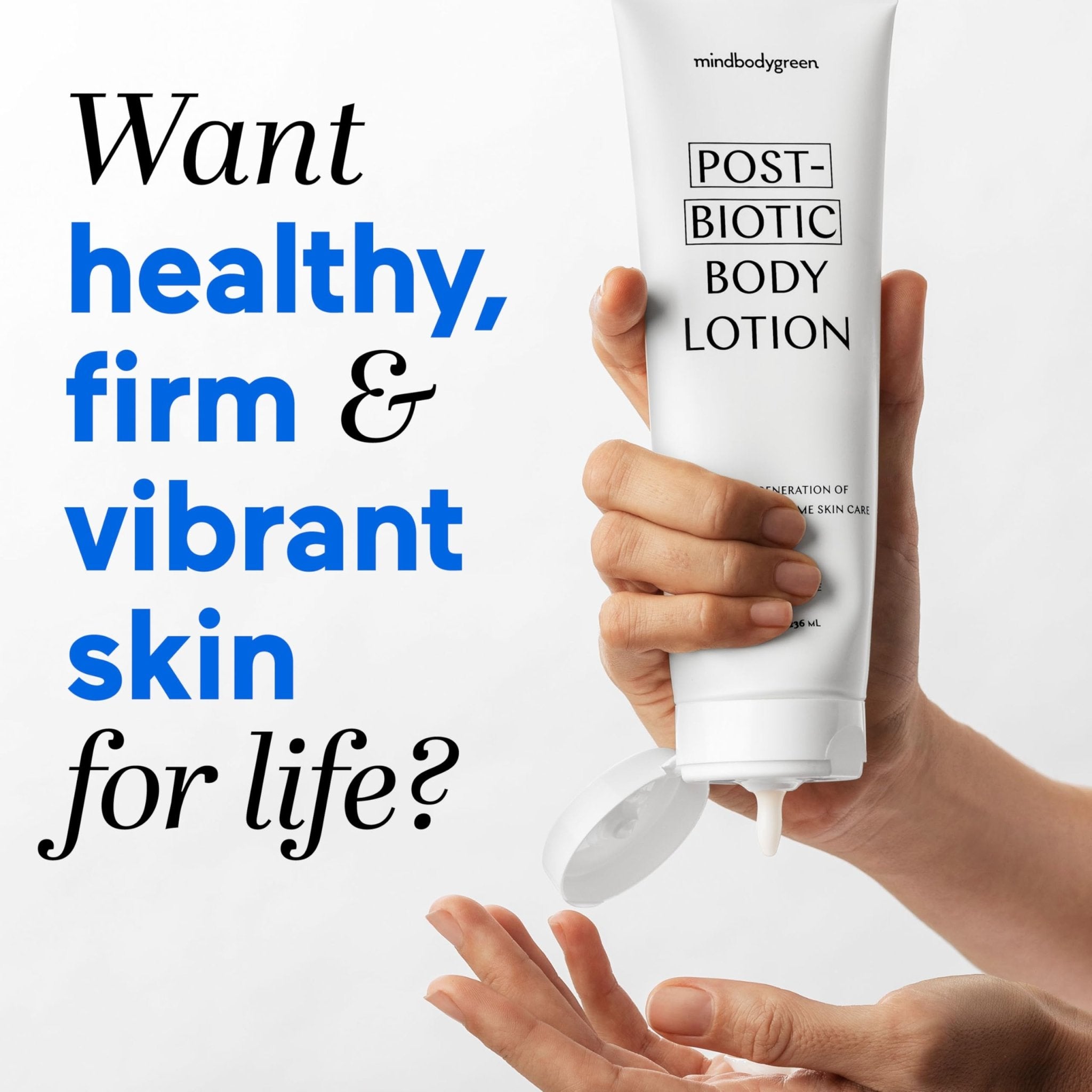 mindbodygreen postbiotic body lotion - Ultra-hydrating, firming, and clean body lotion with next-gen pre and postbiotics, aloe, oat oil, shea butter, coenzyme QIO. Vegan. Paraben and phthalate free. - OzHealthStandard