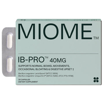 MIOME IB-PRO Bacillus Coagulans Probiotic - 2-1 Lactospore & Unique is-2 for Occasional Constipation, Bloating & Digestive Upset - 3rd Party Verified - 30 Capsules - OzHealthStandard
