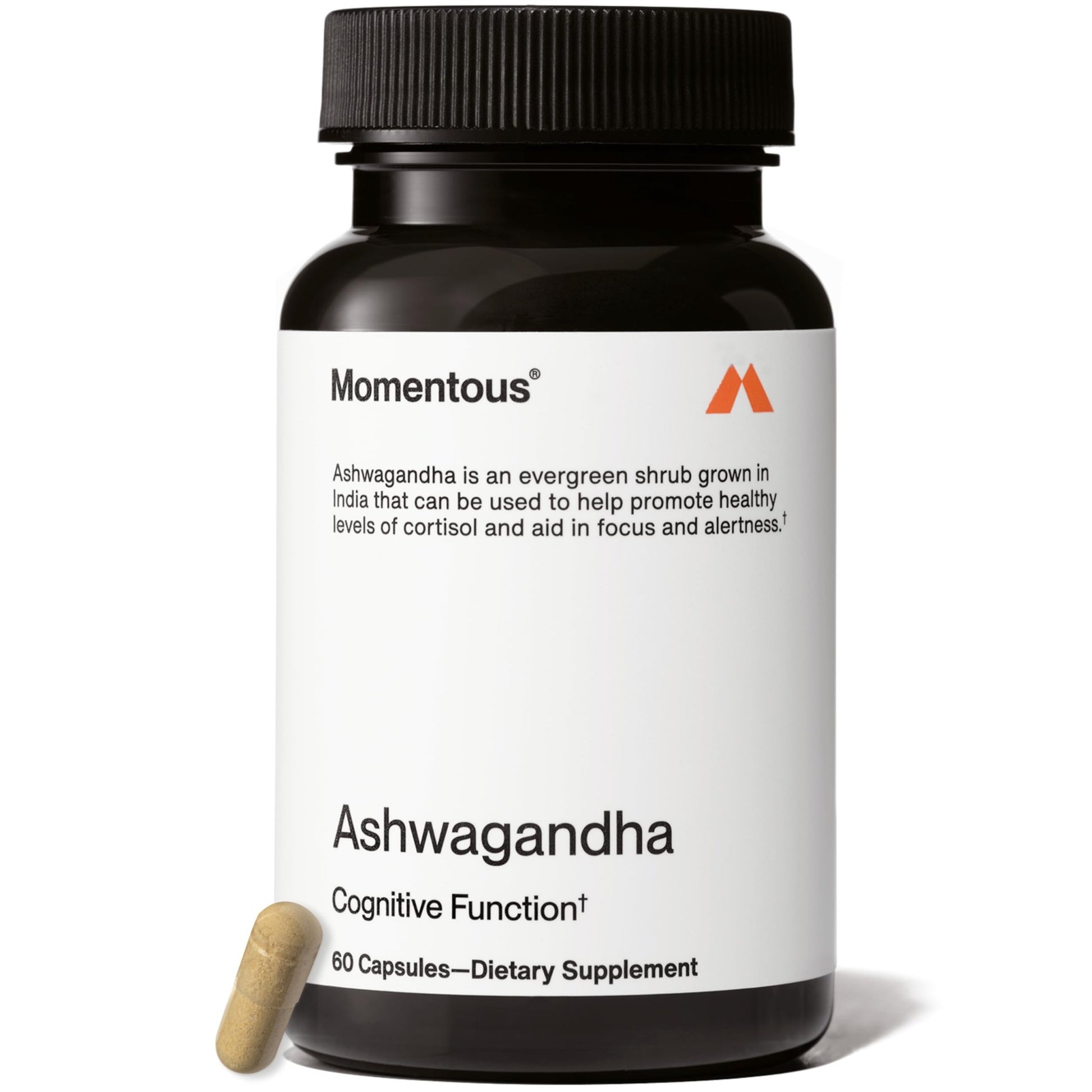 Momentous Ashwagandha Supplement - 300 mg NooGandha Ashwagandha Extract - Cognitive Performance, Alertness, & Focus Support - NSF Certified for Sport - Vegan - GMO- & Gluten-Free - 60 Servings - OzHealthStandard