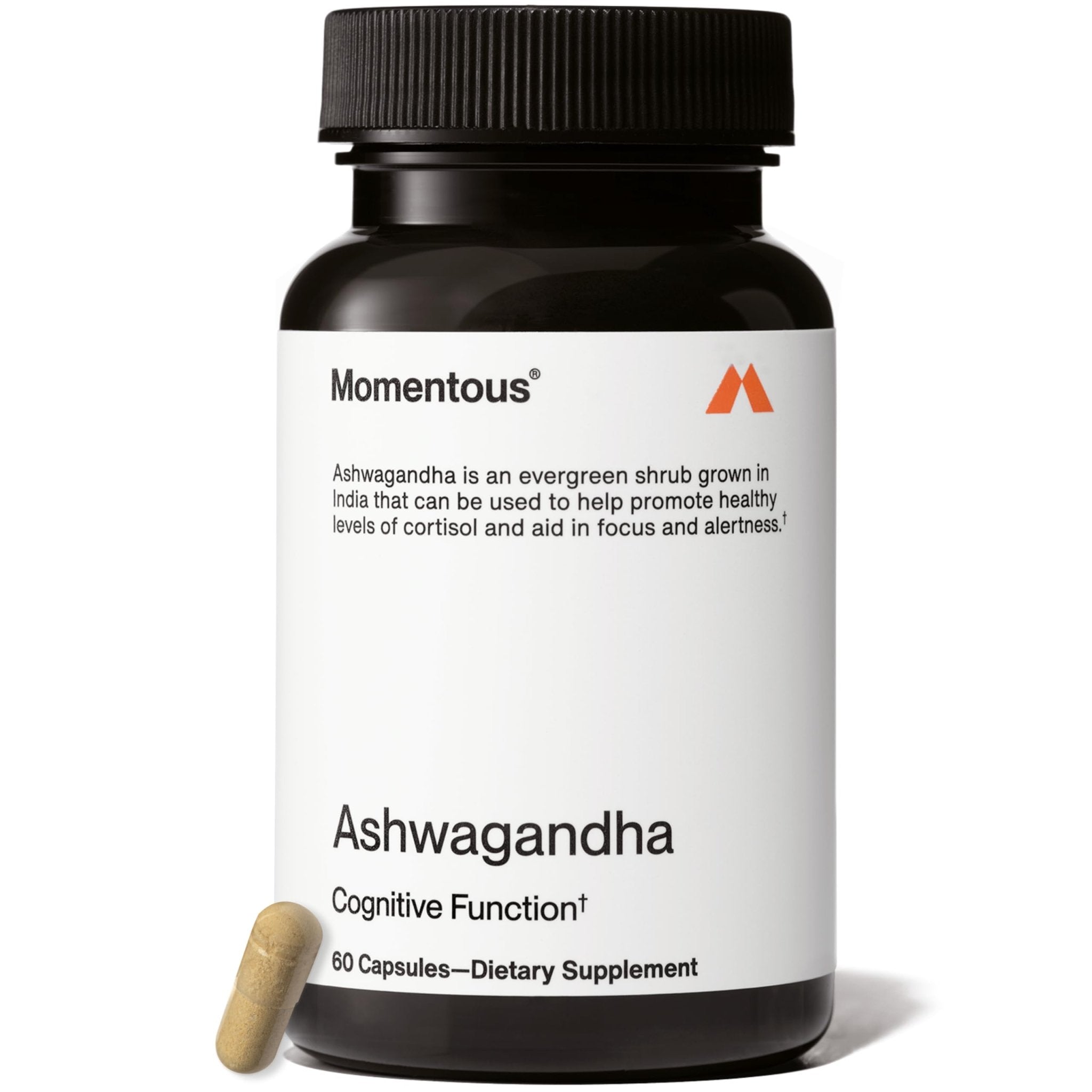 Momentous Ashwagandha Supplement - 300 mg NooGandha Ashwagandha Extract - Cognitive Performance, Alertness, & Focus Support - NSF Certified for Sport - Vegan - GMO- & Gluten-Free - 60 Servings - OzHealthStandard