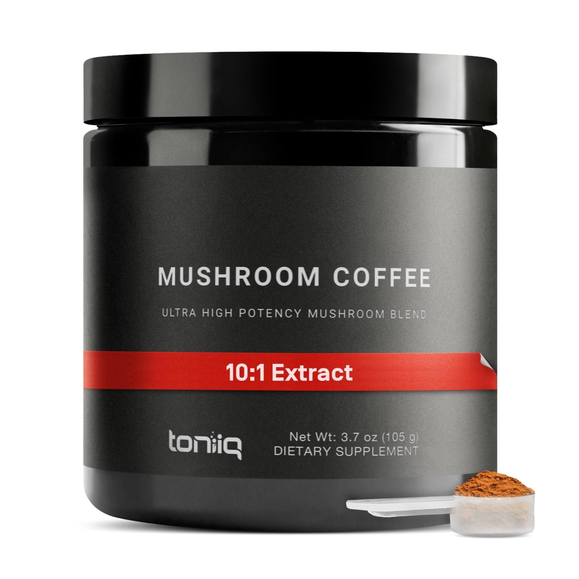 Mushroom Coffee - Ultra High Potency 10:1 Concentrated Extract - Colombian Sourced Beans with 10 Mushroom Blend, Lion's Mane & Cordyceps - Rich & Functional Coffee Alternative - Third-Party Lab Tested - OzHealthStandard