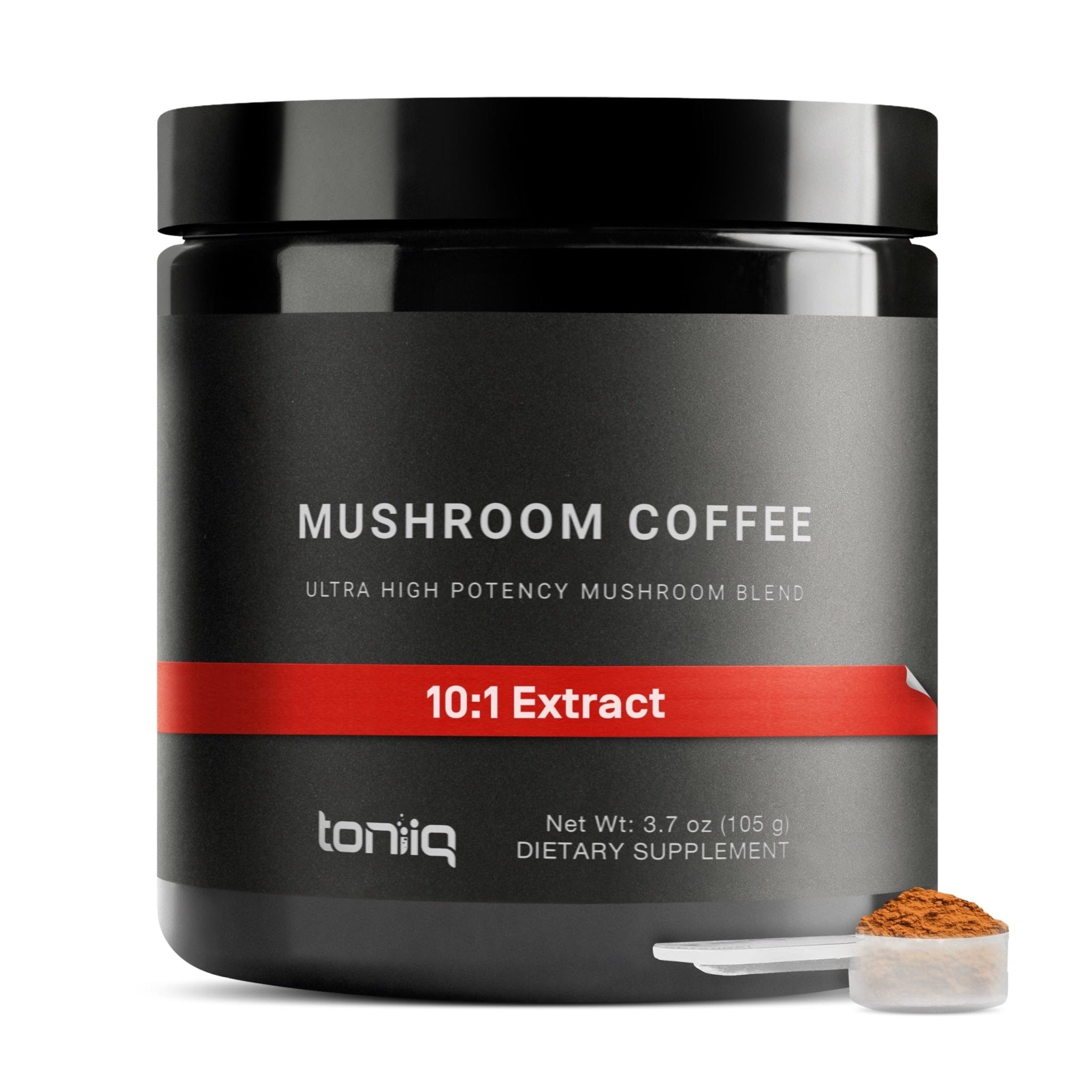 Mushroom Coffee - Ultra High Potency 10:1 Concentrated Extract - Colombian Sourced Beans with 10 Mushroom Blend, Lion's Mane & Cordyceps - Rich & Functional Coffee Alternative - Third-Party Lab Tested - OzHealthStandard