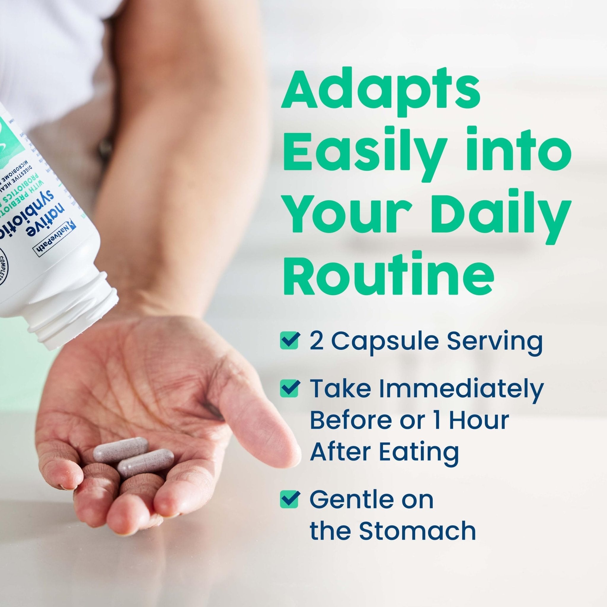 NativePath Complete Synbiotic - Pre, Pro & Postbiotic 3-in-1 for Gut Health & Digestive Support - 10 Billion CFU, 30 Servings - OzHealthStandard