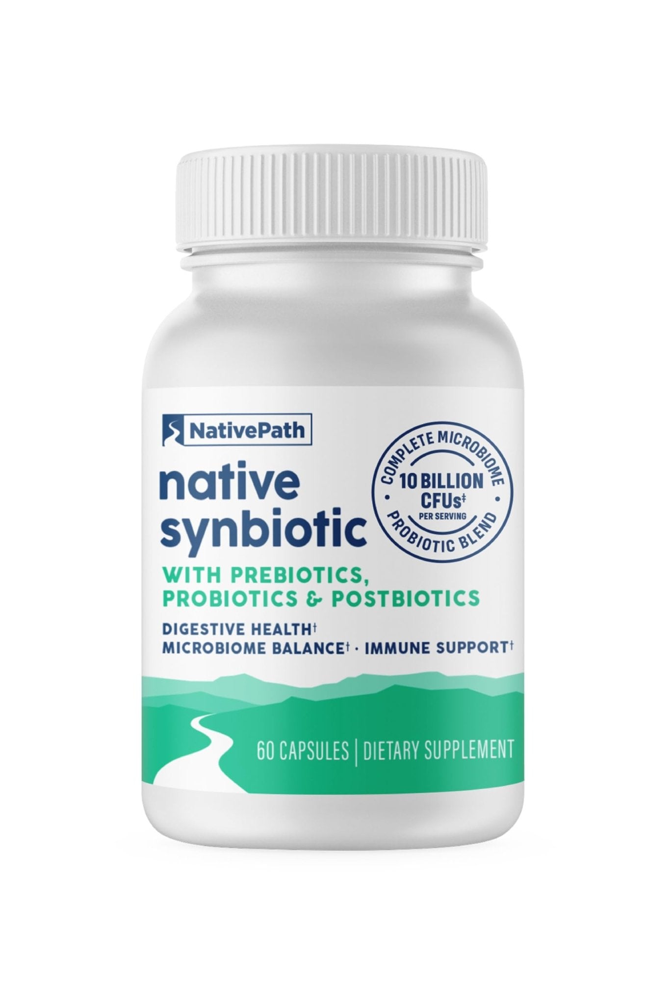 NativePath Complete Synbiotic - Pre, Pro & Postbiotic 3-in-1 for Gut Health & Digestive Support - 10 Billion CFU, 30 Servings - OzHealthStandard