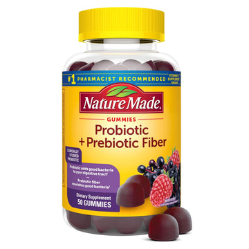 Nature Made Probiotic + Prebiotic Fiber Gummies for Daily Gut Health, Fiber Supplement with Probiotics for Digestive Health Support - OzHealthStandard