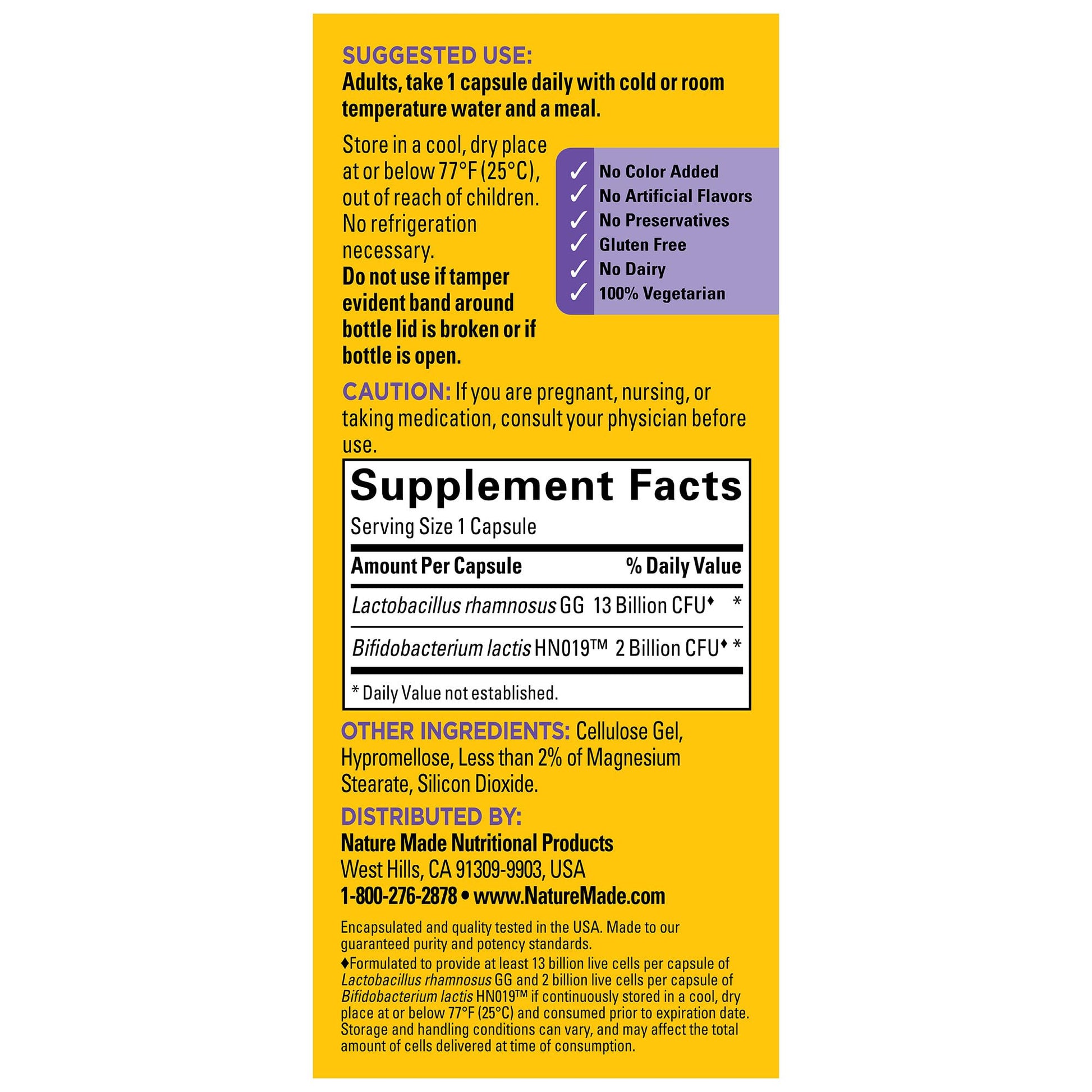 Nature Made Probiotics for Digestive Health Extra Strength 15 Billion CFU from Live Cultures, Probiotics for Women and Men, 30 Probiotic Capsules, 30 Day Supply - OzHealthStandard