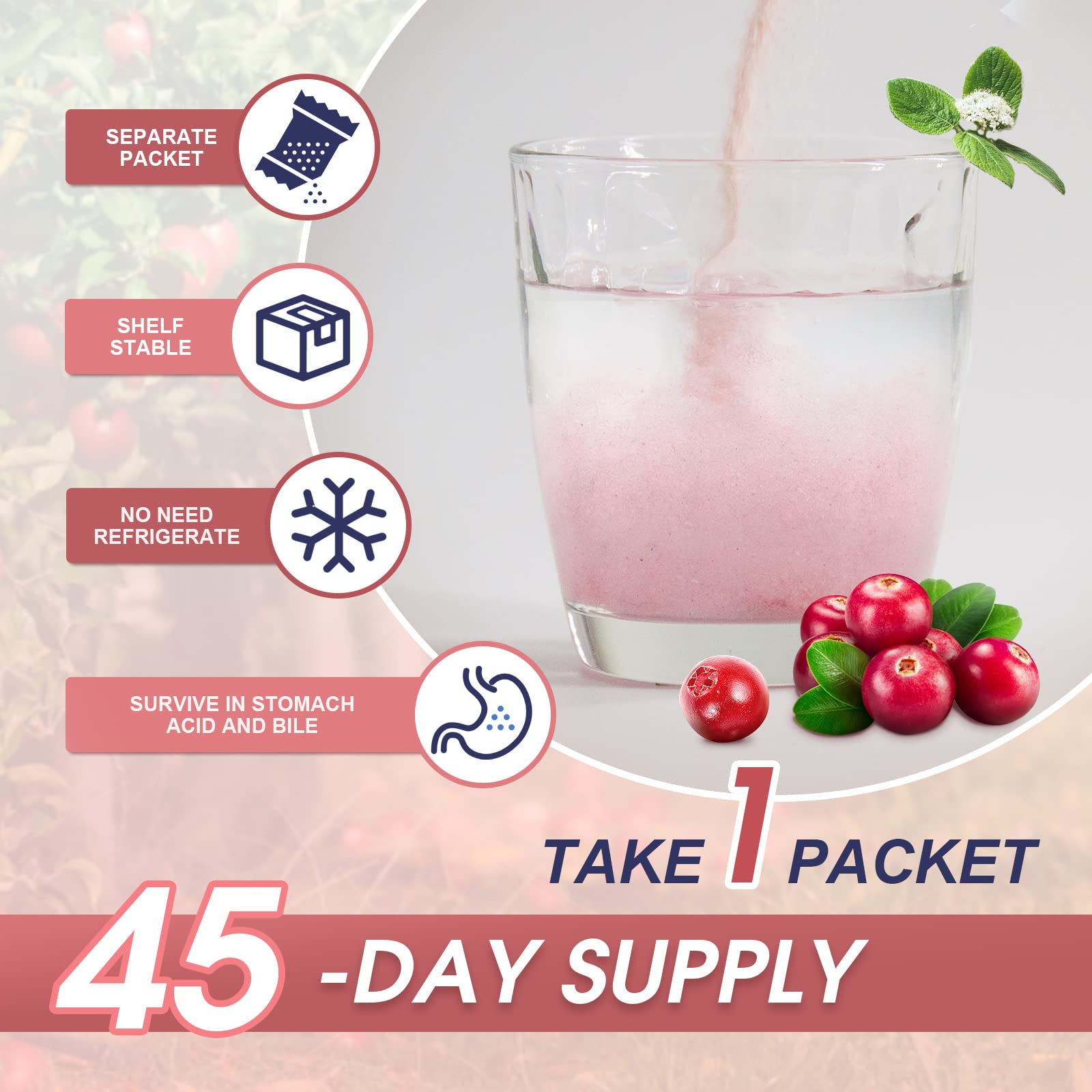 NATURE TARGET Probiotics-for-Women Prebiotics-and-Probiotics-Powder, 100-Billion-CFUs 45-Day-Supply, Women's-Probiotic with D-Mannose and Cranberry for Urinary Tract/Gut/Digestive Health - OzHealthStandard
